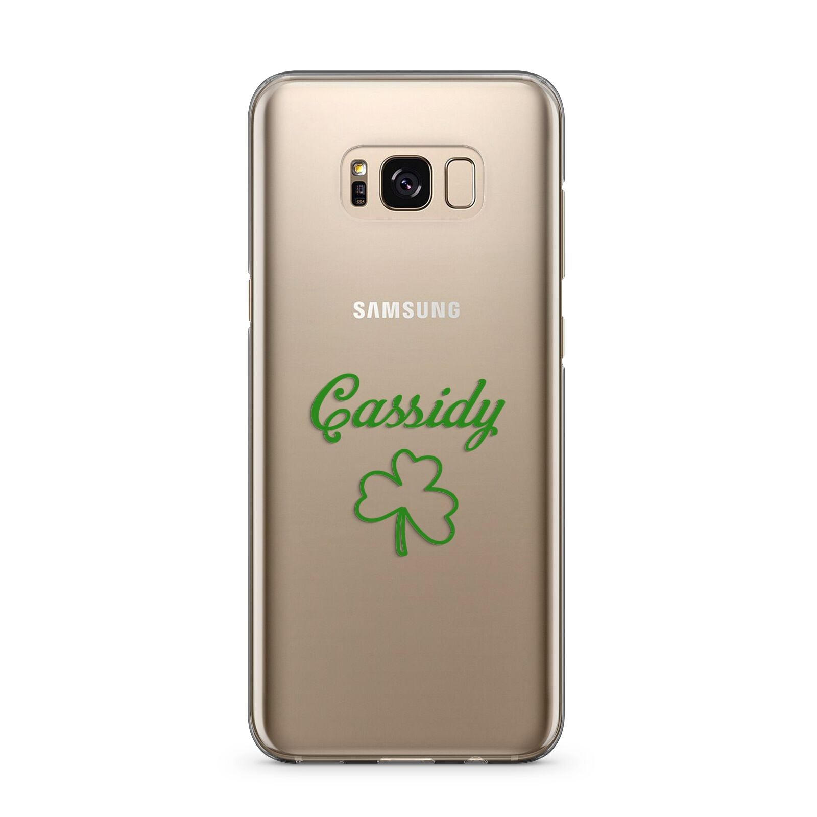 Personalised Name Shamrock Samsung Galaxy S8 Plus Case