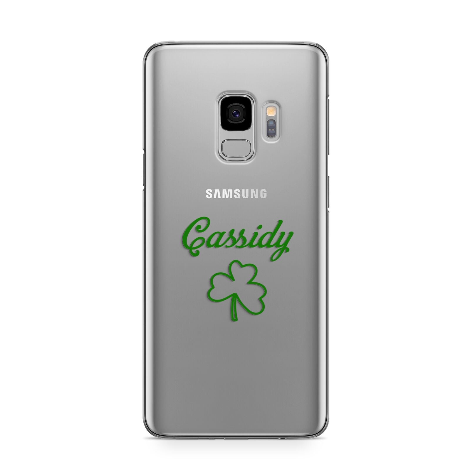 Personalised Name Shamrock Samsung Galaxy S9 Case