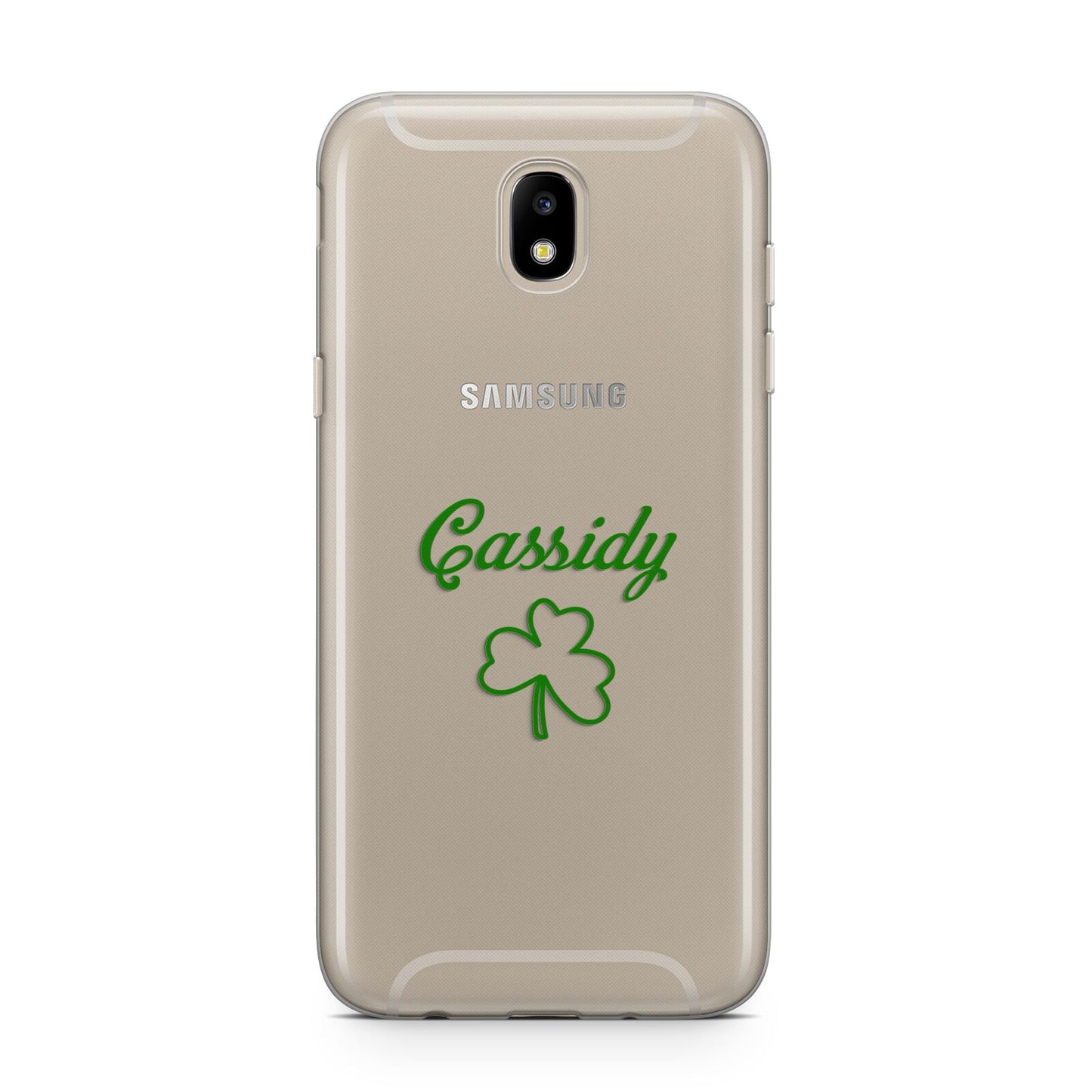 Personalised Name Shamrock Samsung J5 2017 Case