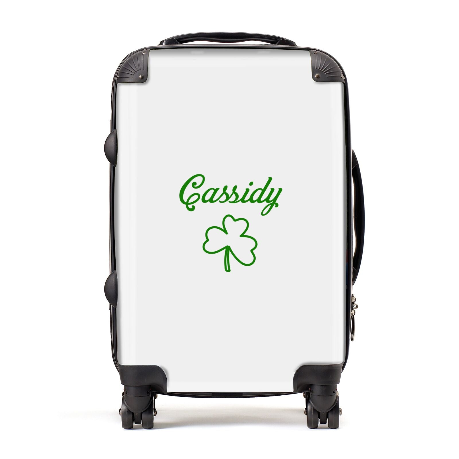 Personalised Name Shamrock Suitcase