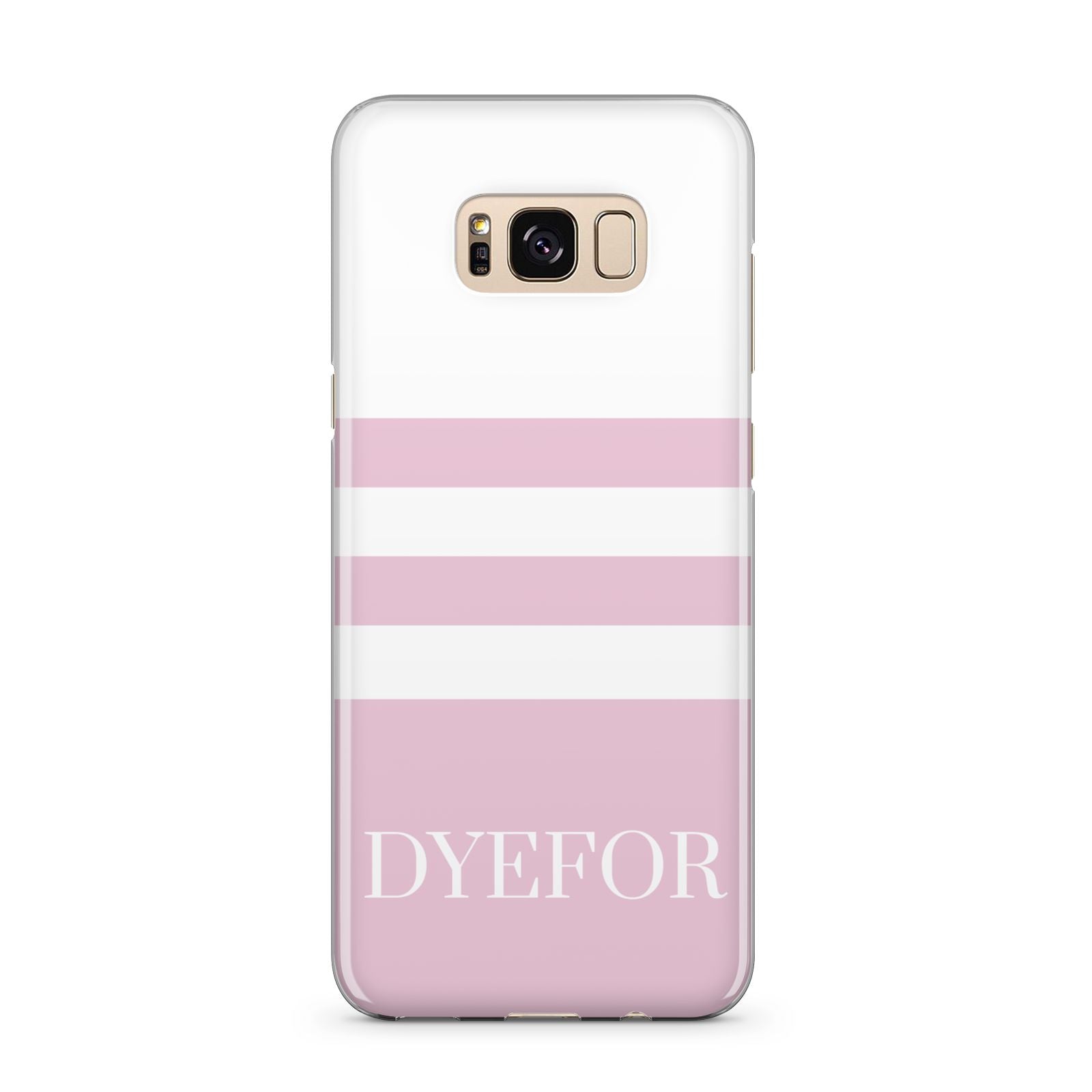 Personalised Name Striped Samsung Galaxy S8 Plus Case