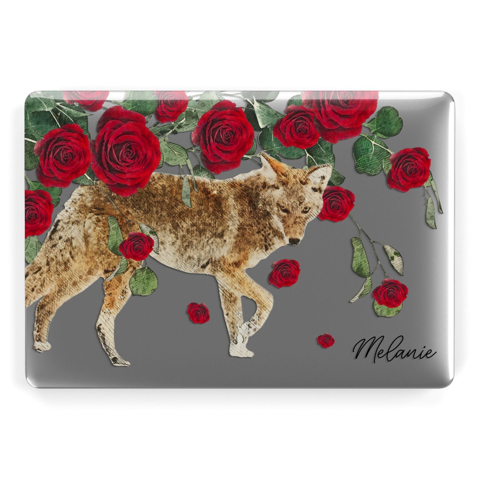 Personalised Name Wolf Apple MacBook Case