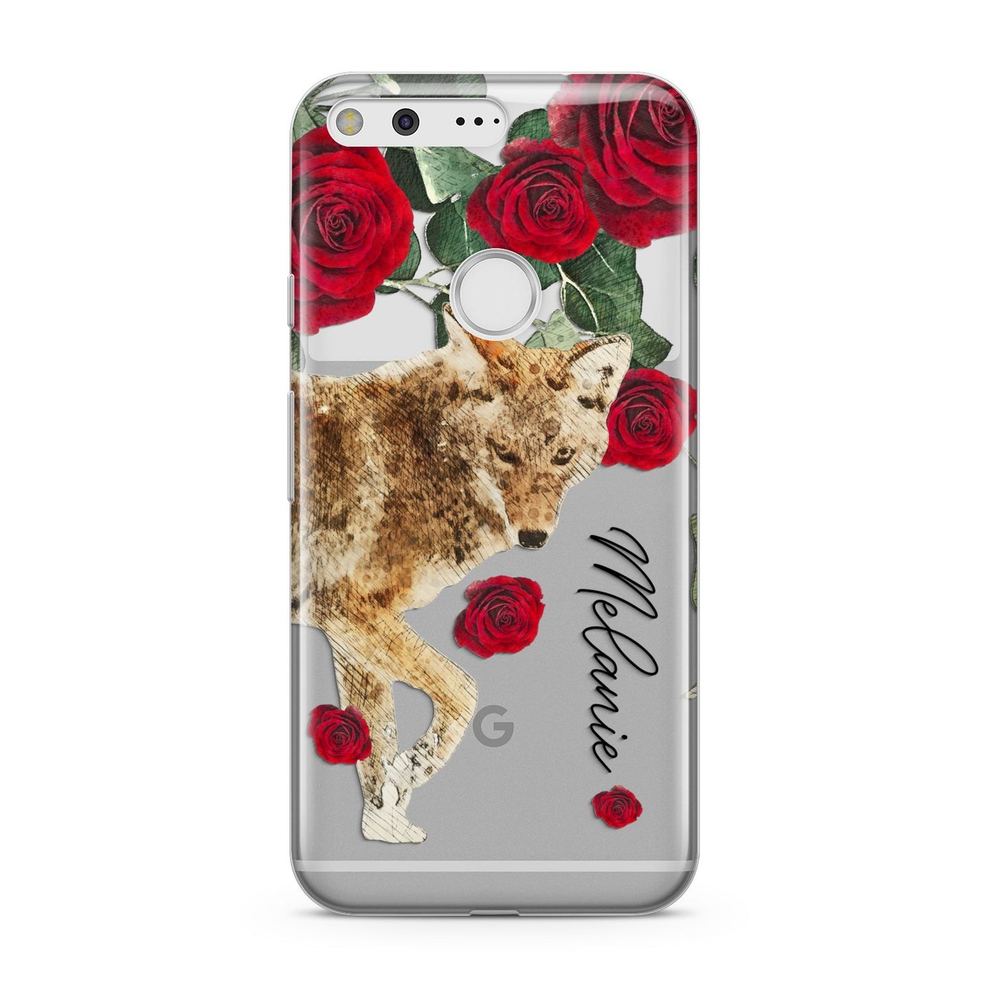 Personalised Name Wolf Google Pixel Case