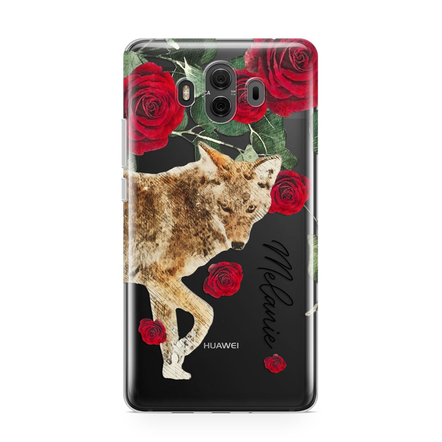 Personalised Name Wolf Huawei Mate 10 Protective Phone Case