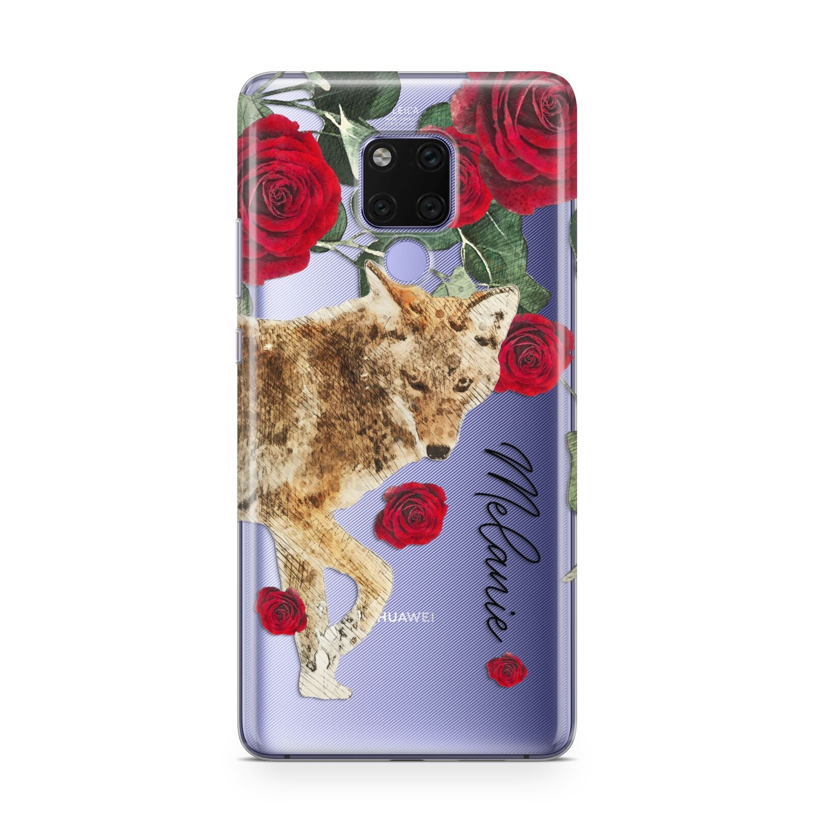 Personalised Name Wolf Huawei Mate 20X Phone Case