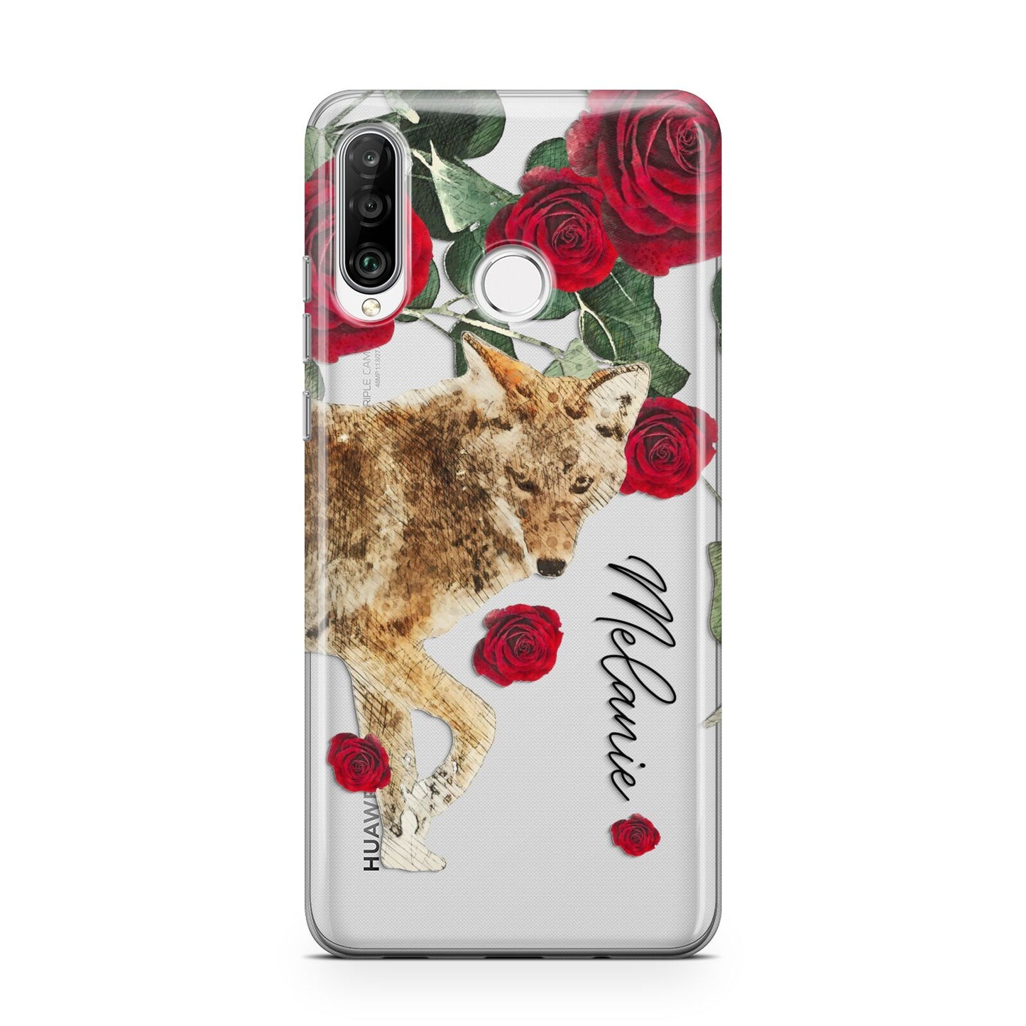 Personalised Name Wolf Huawei P30 Lite Phone Case