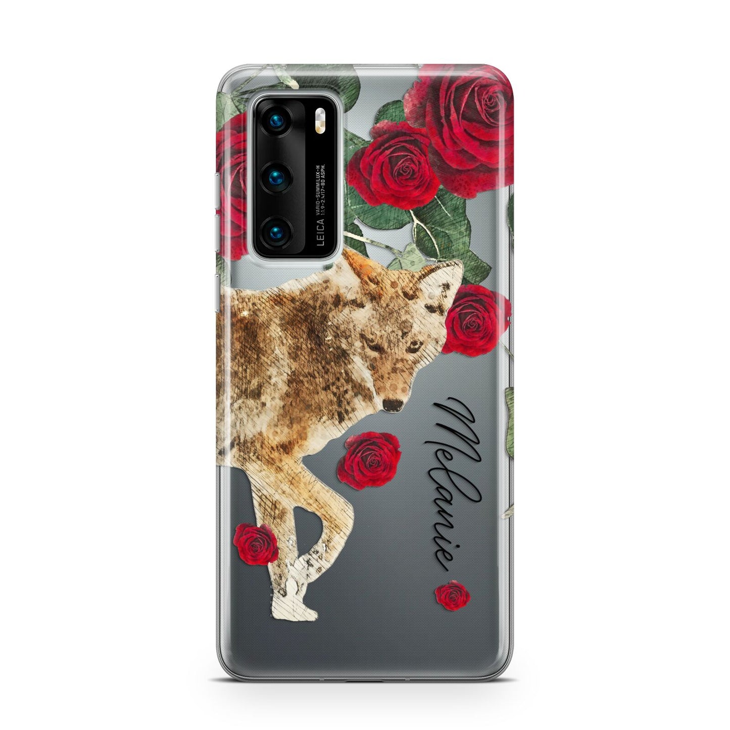 Personalised Name Wolf Huawei P40 Phone Case