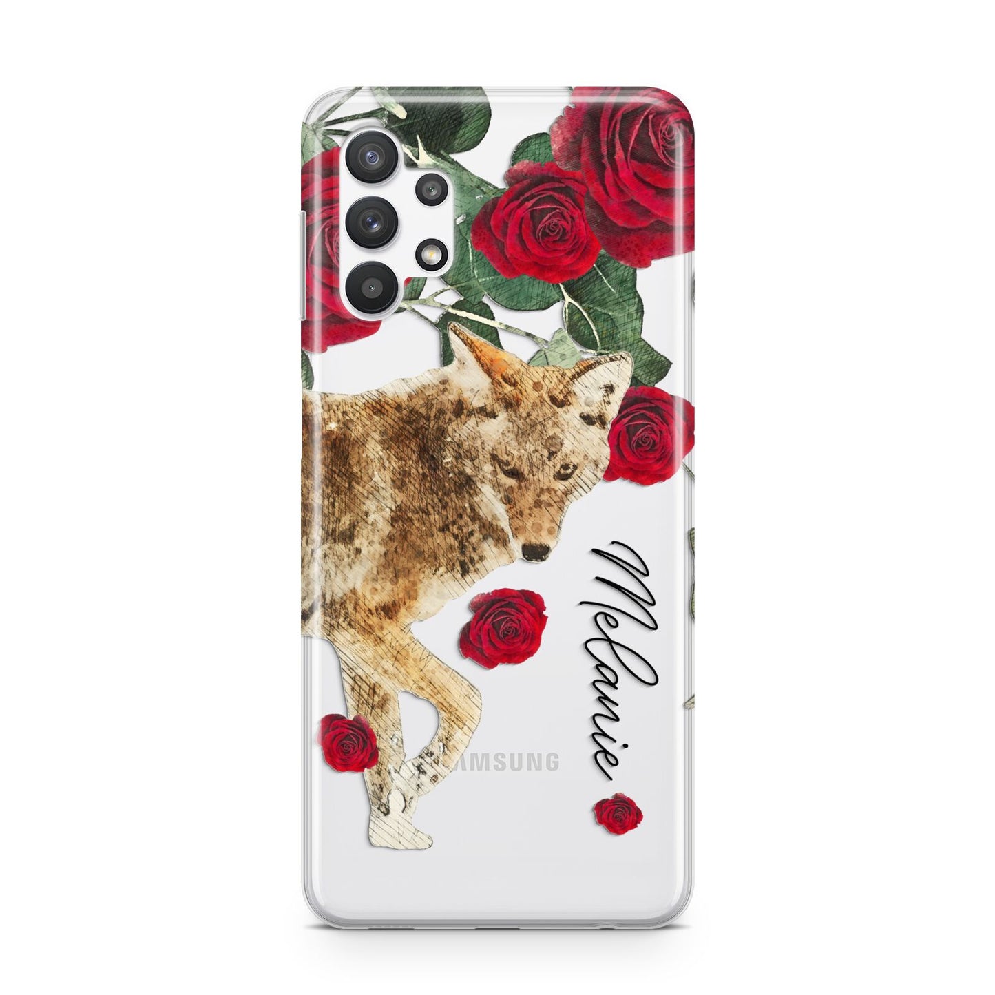 Personalised Name Wolf Samsung A32 5G Case