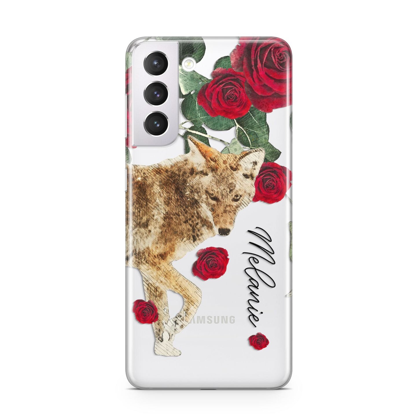 Personalised Name Wolf Samsung S21 Case