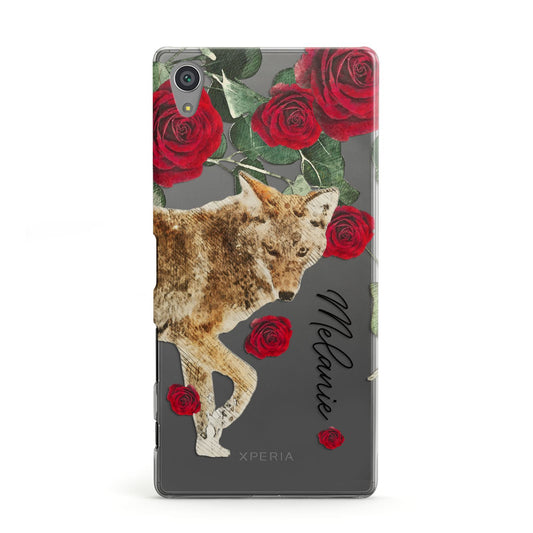 Personalised Name Wolf Sony Xperia Case