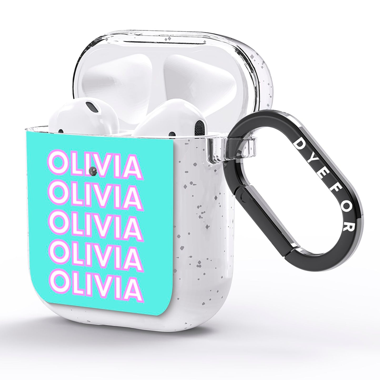 Personalised Names AirPods Glitter Case Side Image