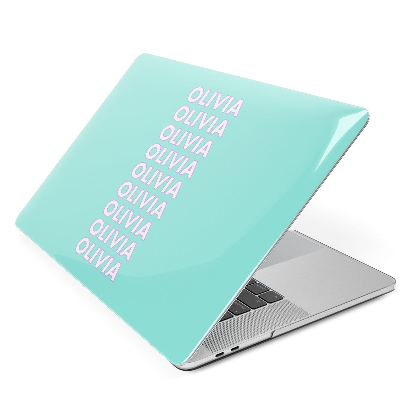 Personalised Names Apple MacBook Case Side View