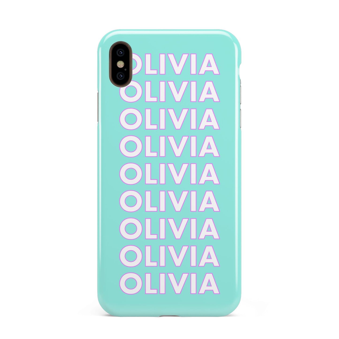 Personalised Names Apple iPhone Xs Max 3D Tough Case