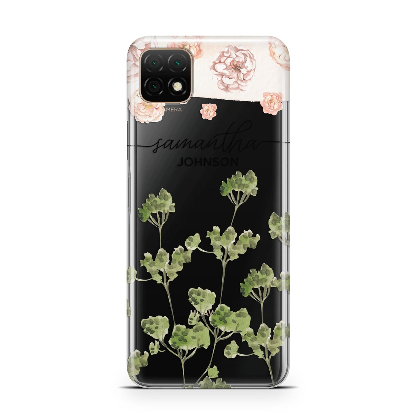 Personalised Names Flowers Huawei Enjoy 20 Phone Case