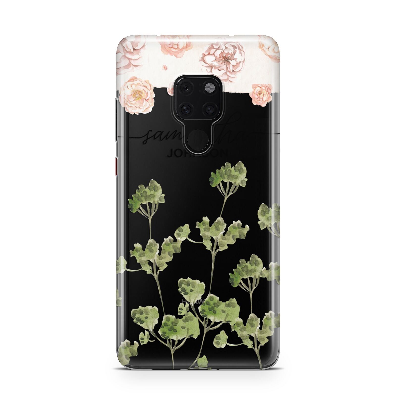 Personalised Names Flowers Huawei Mate 20 Phone Case