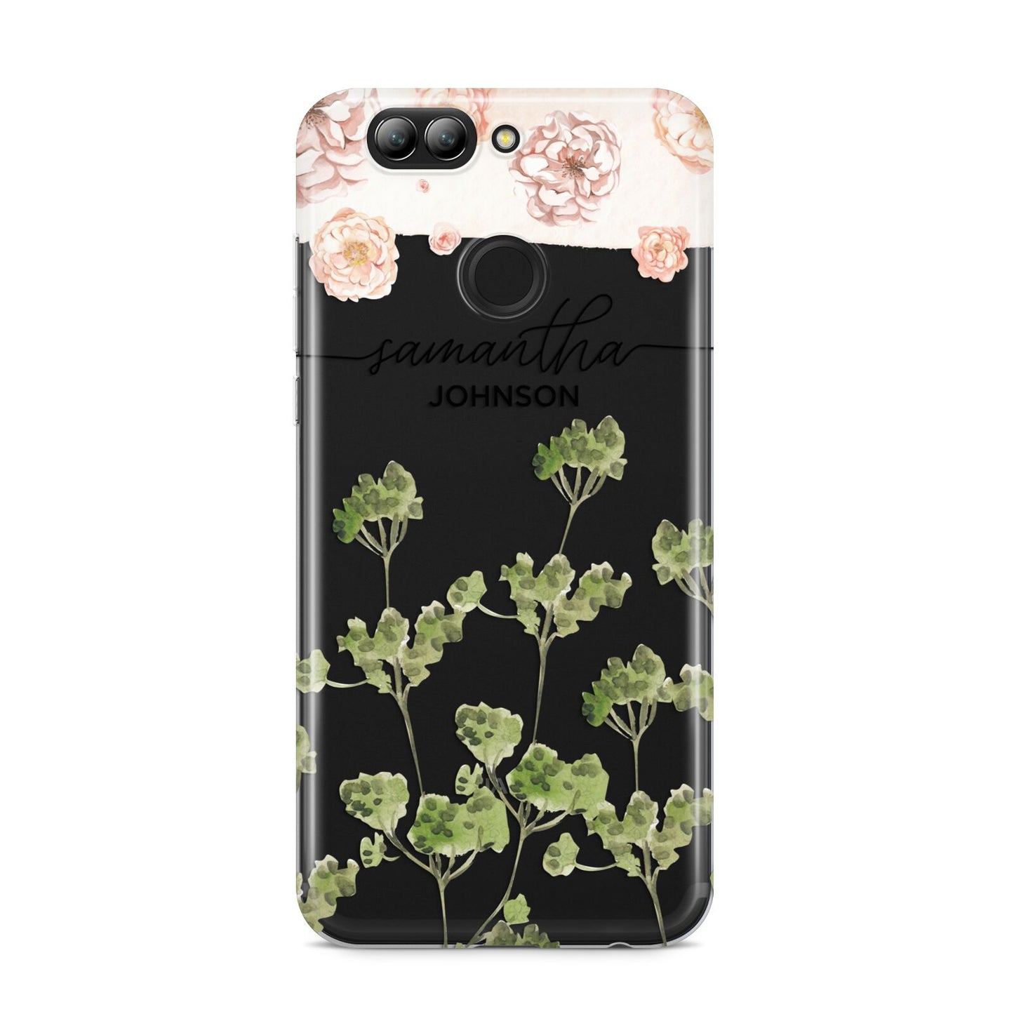 Personalised Names Flowers Huawei Nova 2s Phone Case