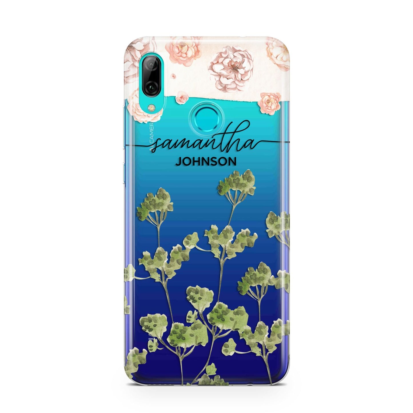 Personalised Names Flowers Huawei P Smart 2019 Case