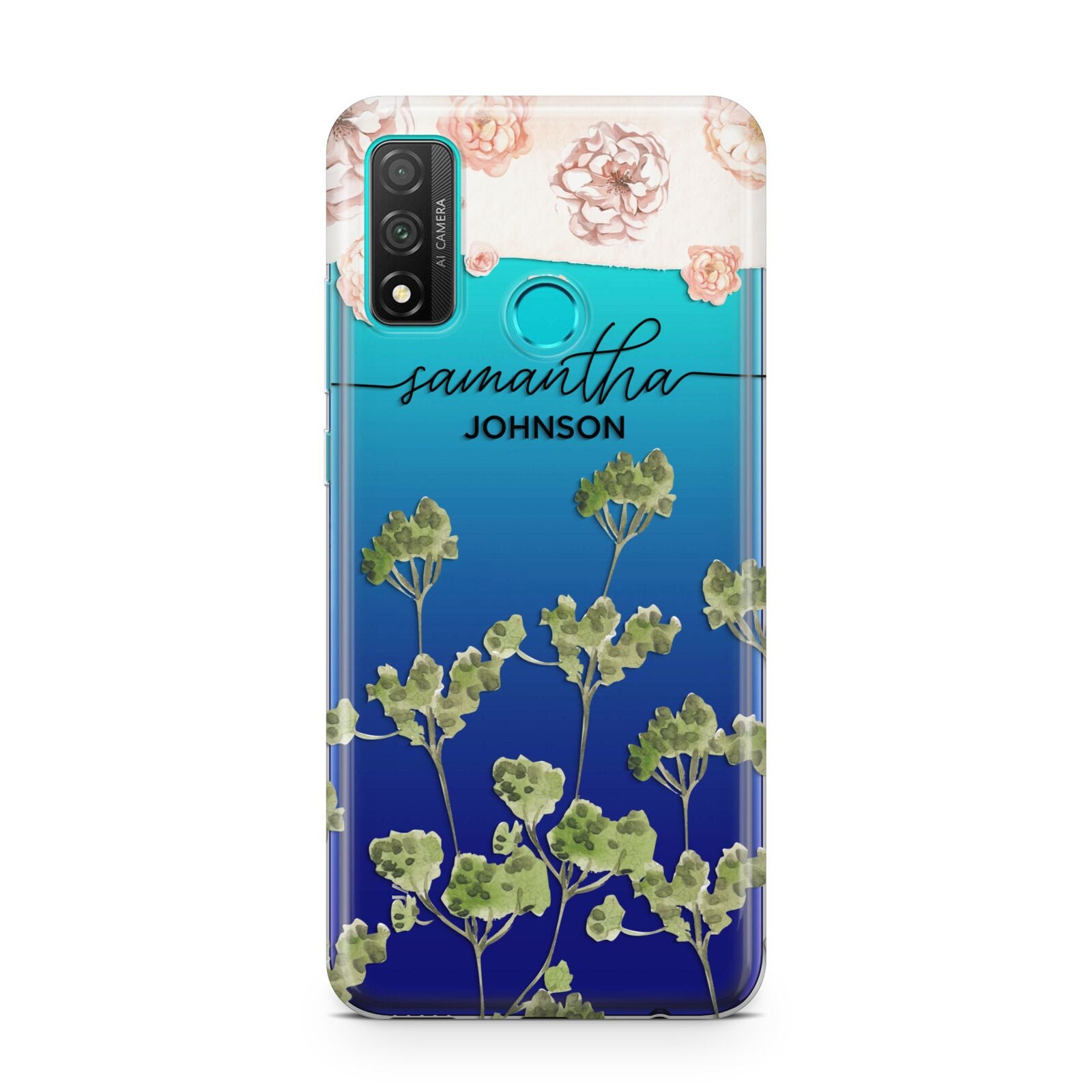 Personalised Names Flowers Huawei P Smart 2020