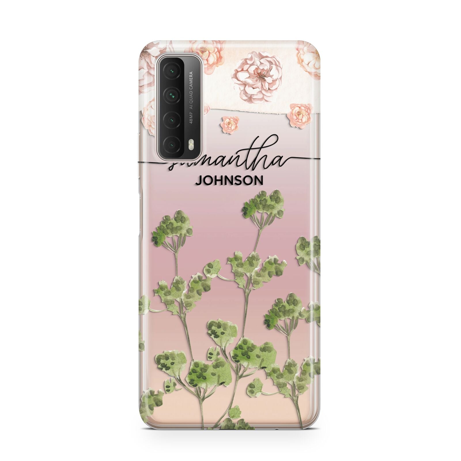 Personalised Names Flowers Huawei P Smart 2021