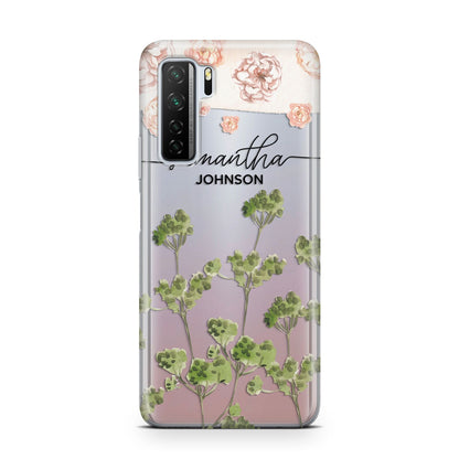 Personalised Names Flowers Huawei P40 Lite 5G Phone Case