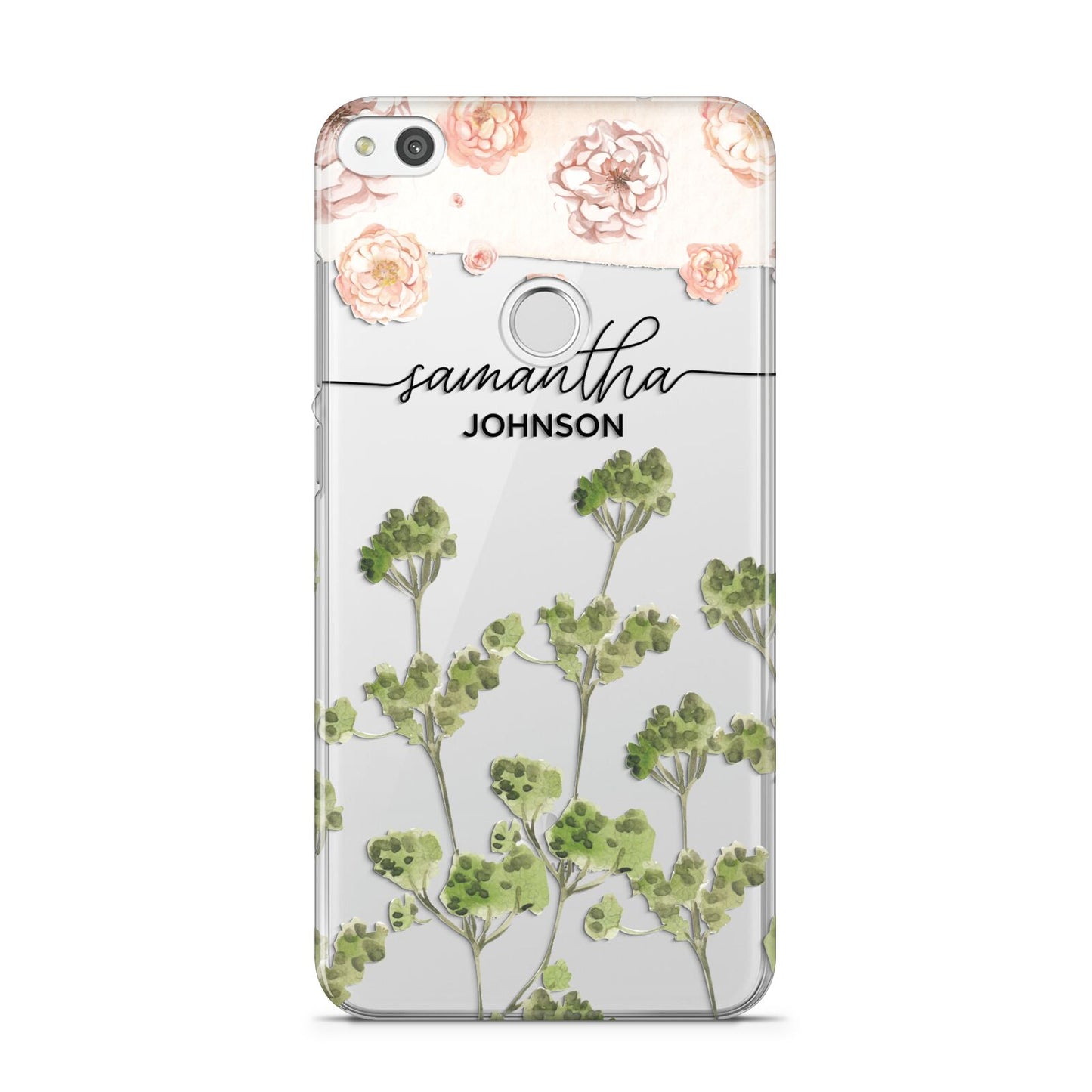 Personalised Names Flowers Huawei P8 Lite Case