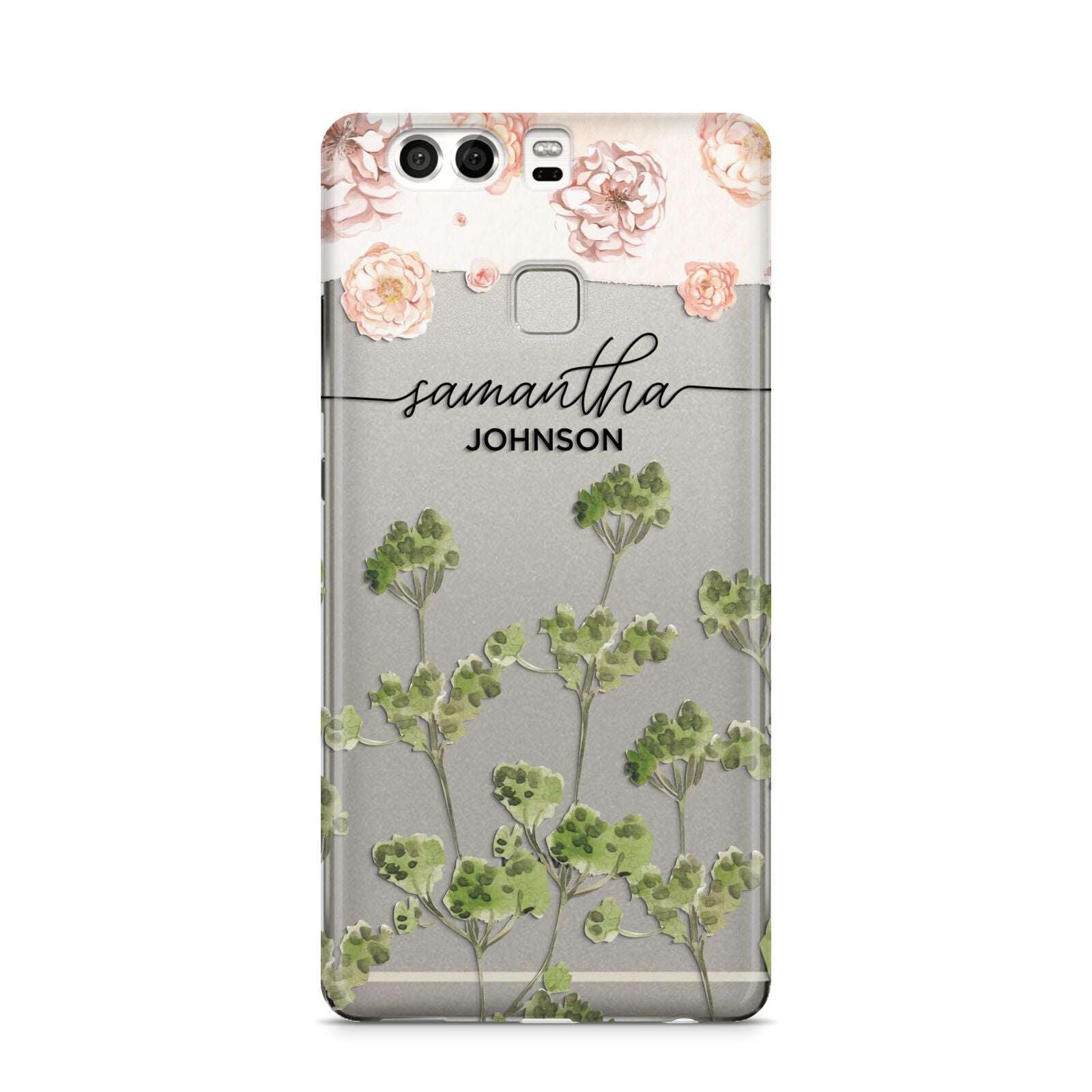 Personalised Names Flowers Huawei P9 Case