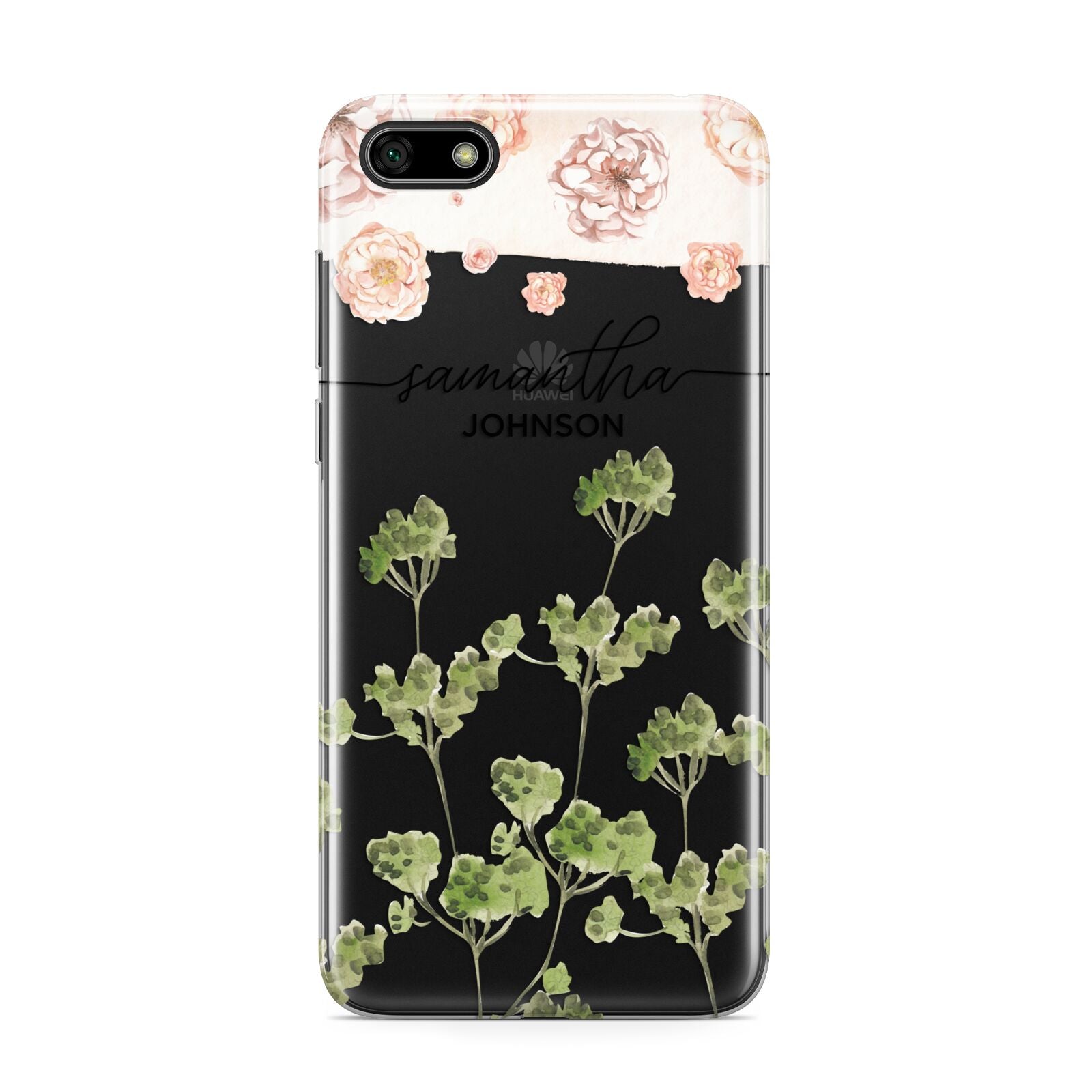 Personalised Names Flowers Huawei Y5 Prime 2018 Phone Case