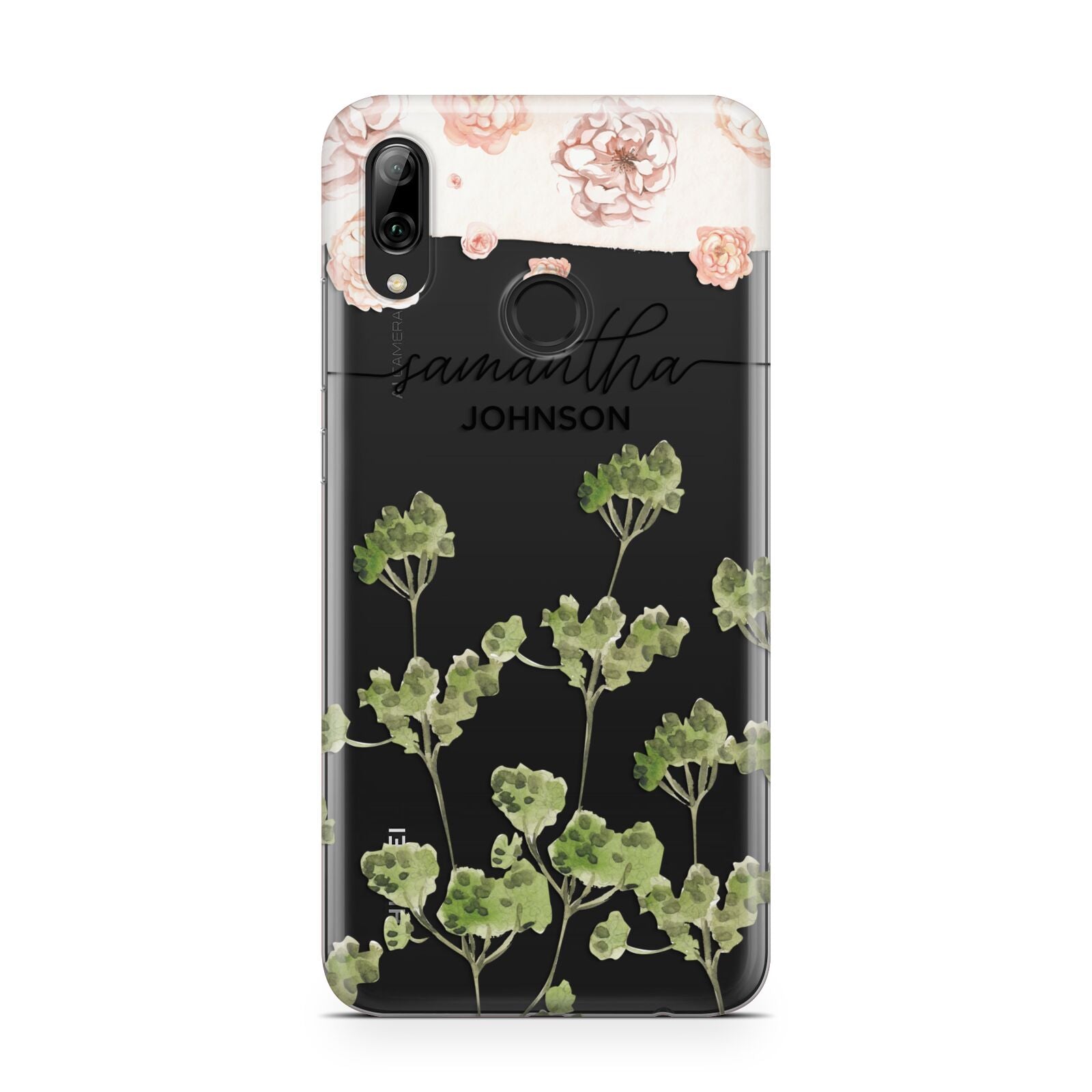 Personalised Names Flowers Huawei Y7 2019