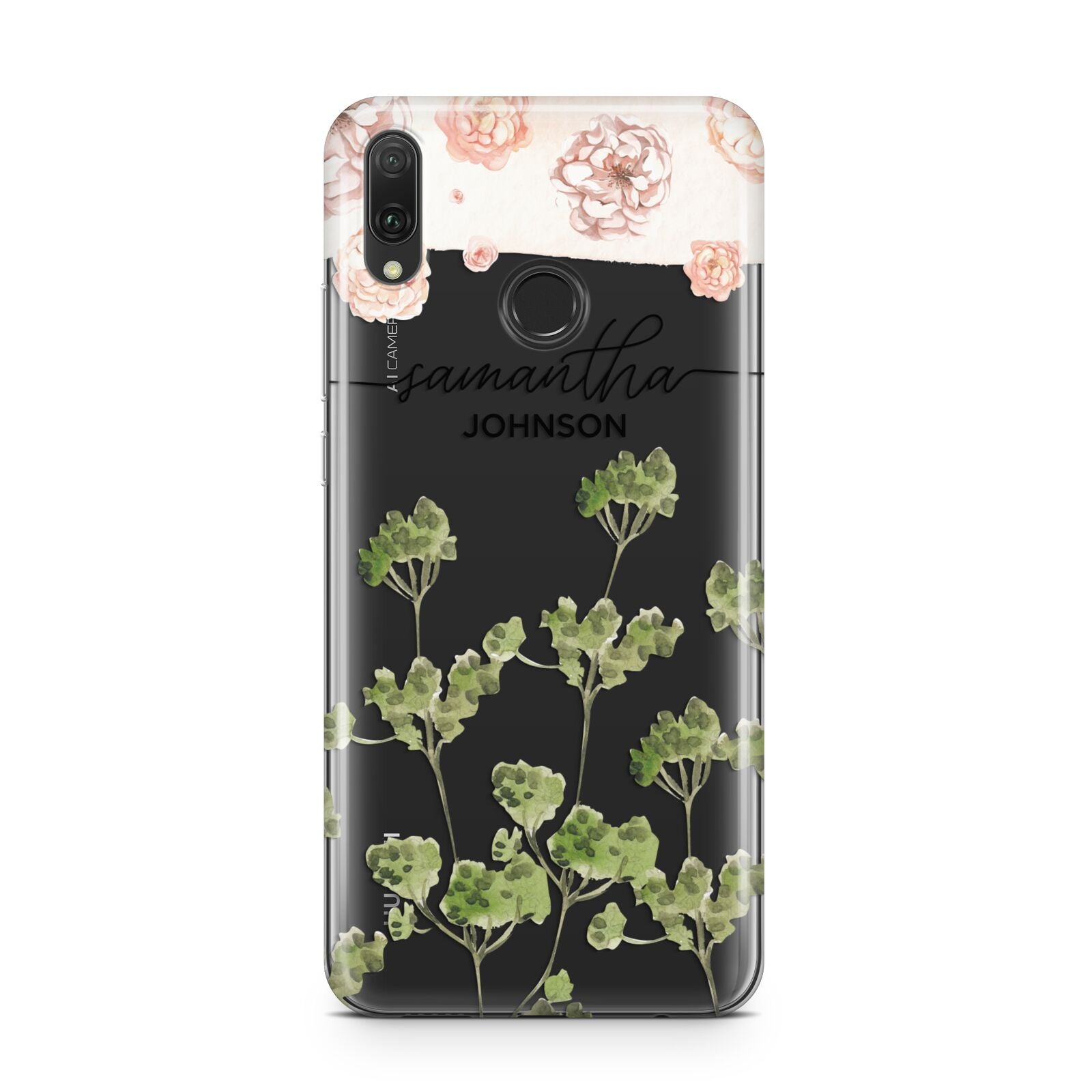 Personalised Names Flowers Huawei Y9 2019