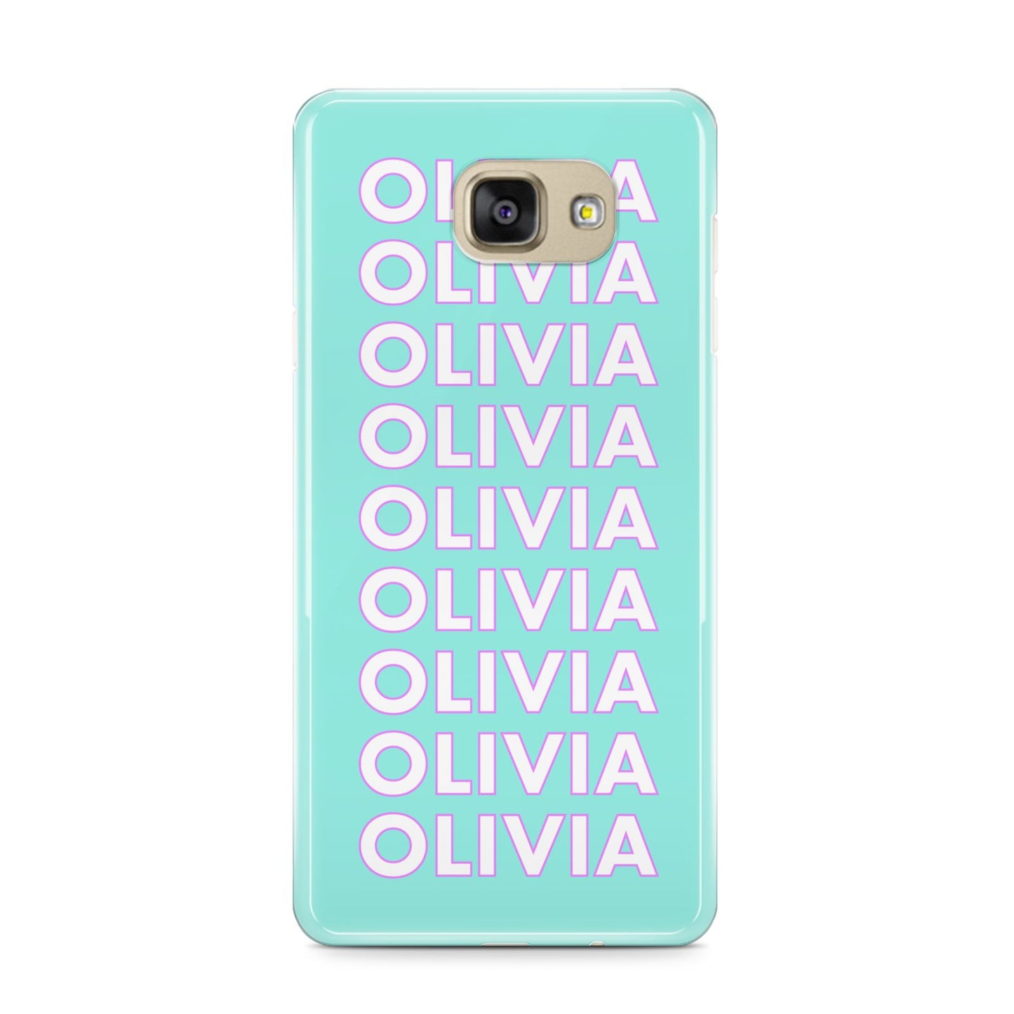 Personalised Names Samsung Galaxy A9 2016 Case on gold phone