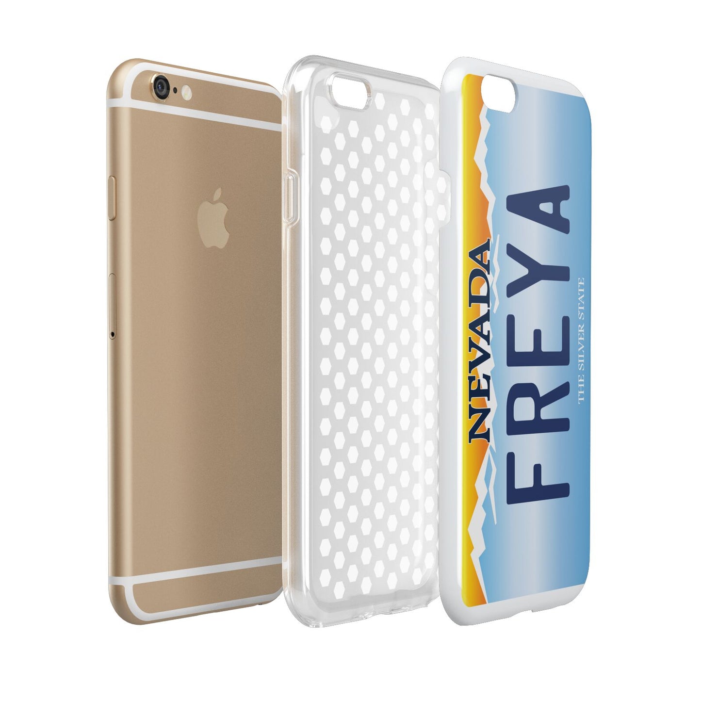 Personalised Nevada License Plate Apple iPhone 6 3D Tough Case Expanded view