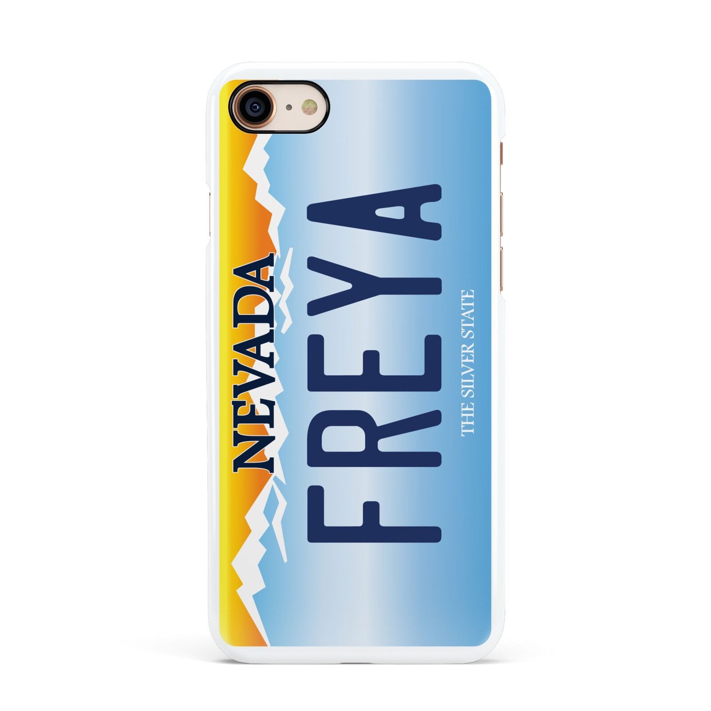 Personalised Nevada License Plate Apple iPhone 7 8 3D Snap Case