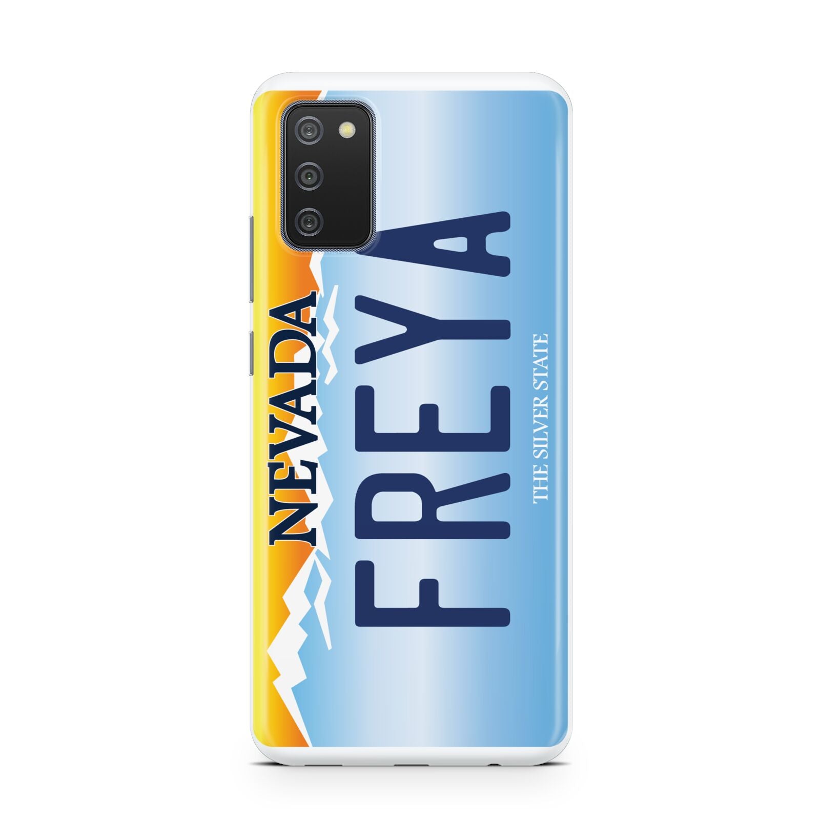 Personalised Nevada License Plate Samsung A02s Case