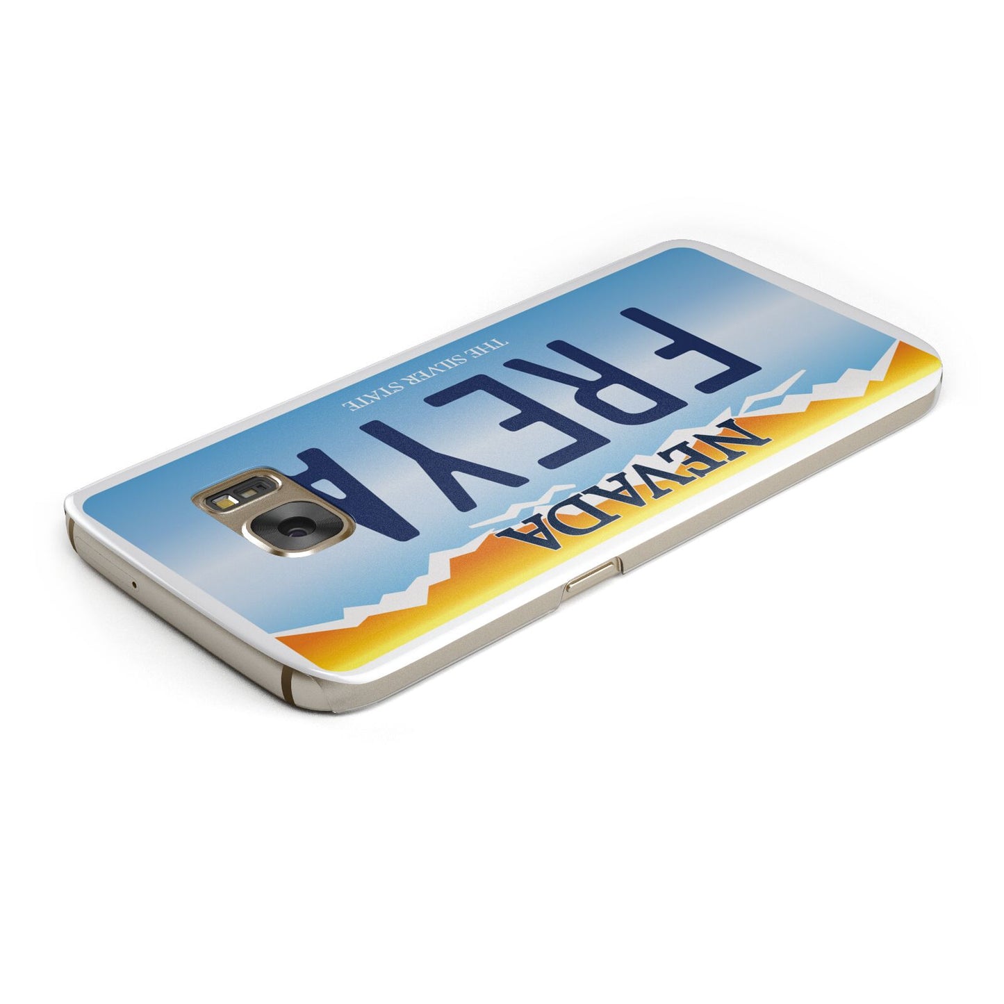 Personalised Nevada License Plate Samsung Galaxy Case Top Cutout