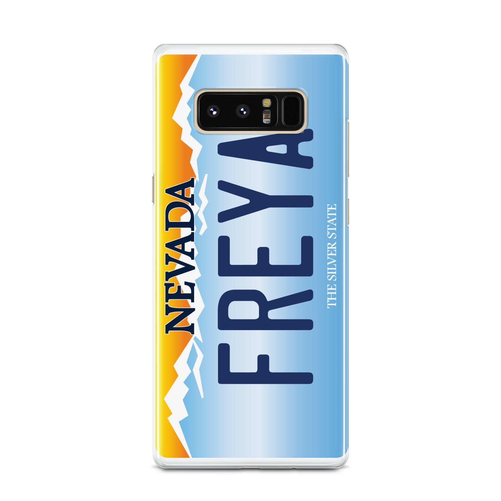 Personalised Nevada License Plate Samsung Galaxy Note 8 Case