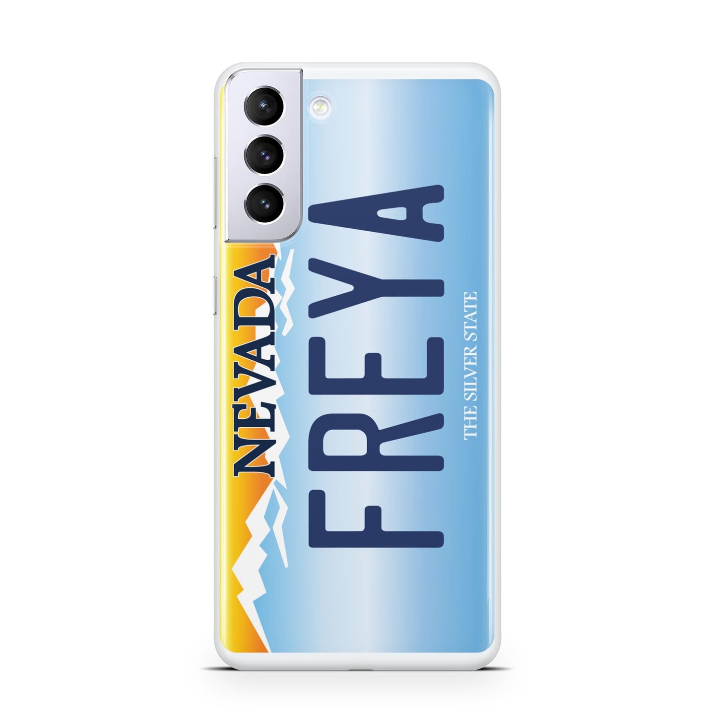 Personalised Nevada License Plate Samsung S21 Plus Case