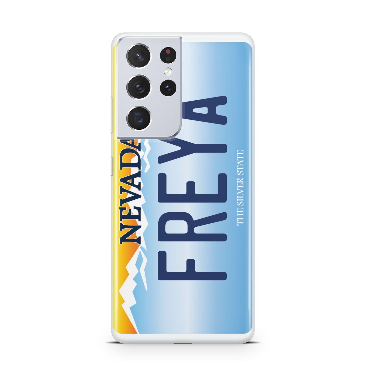 Personalised Nevada License Plate Samsung S21 Ultra Case