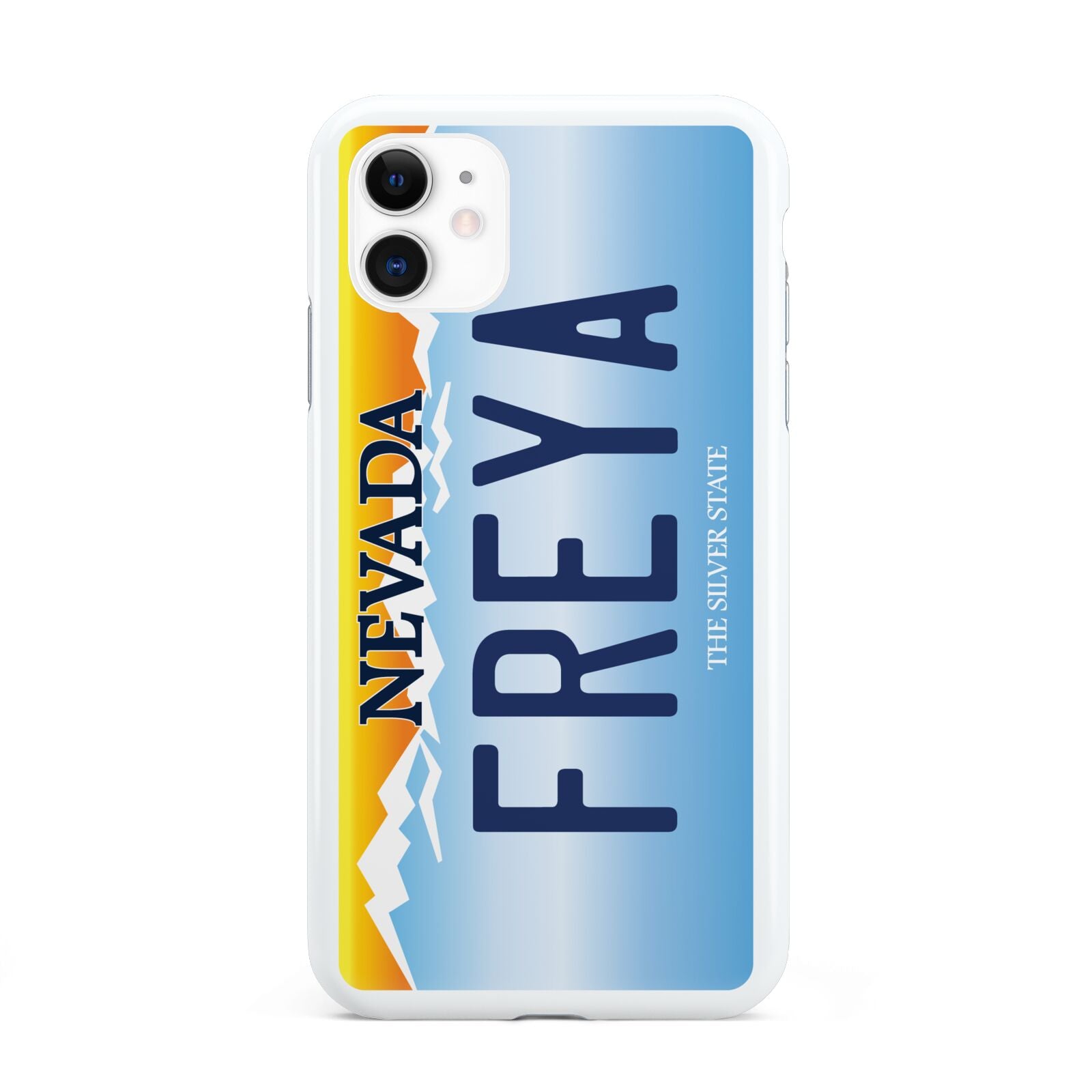 Personalised Nevada License Plate iPhone 11 3D Tough Case