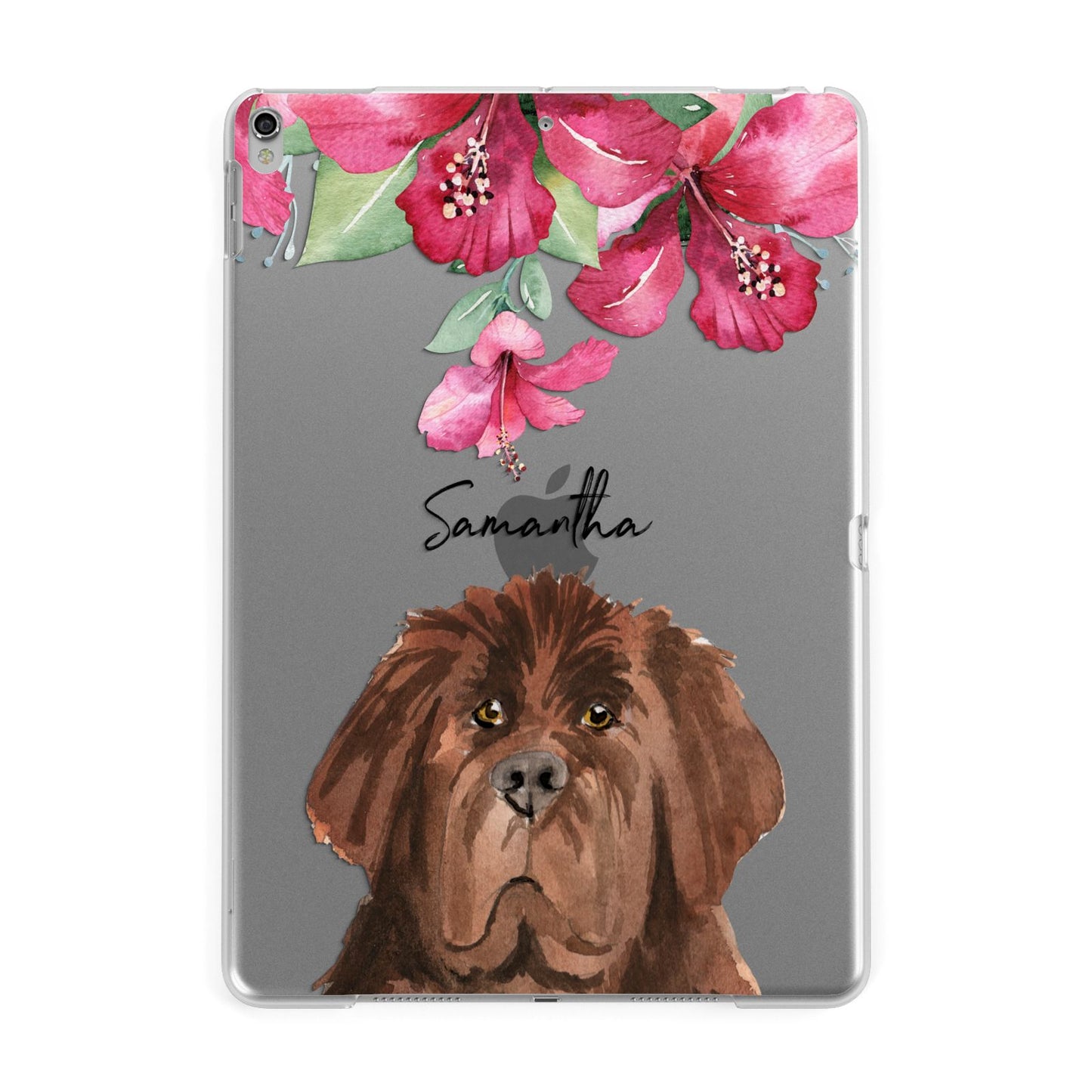 Personalised Newfoundland Apple iPad Silver Case