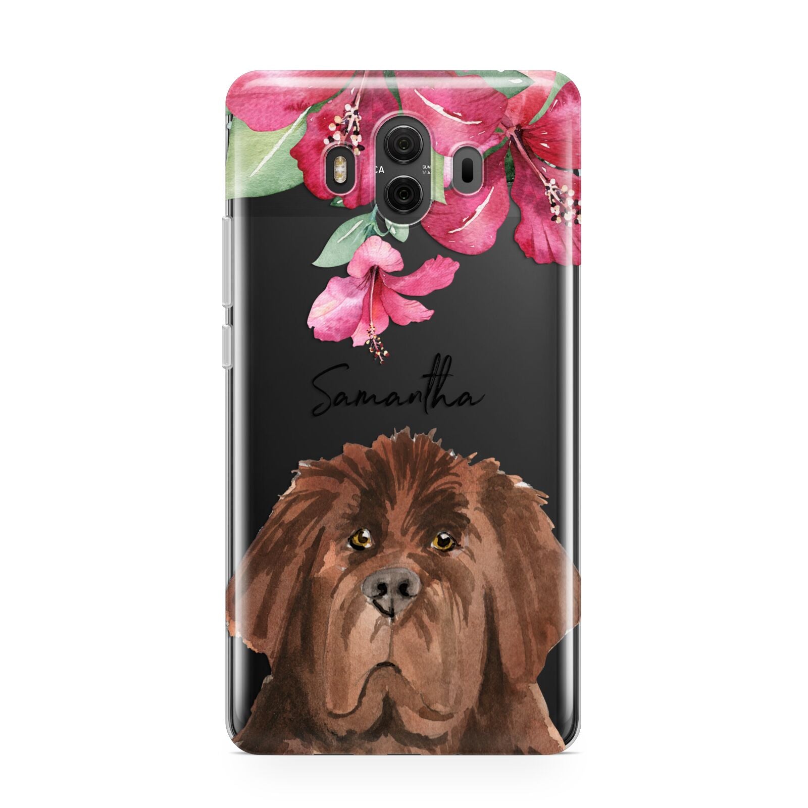 Personalised Newfoundland Huawei Mate 10 Protective Phone Case