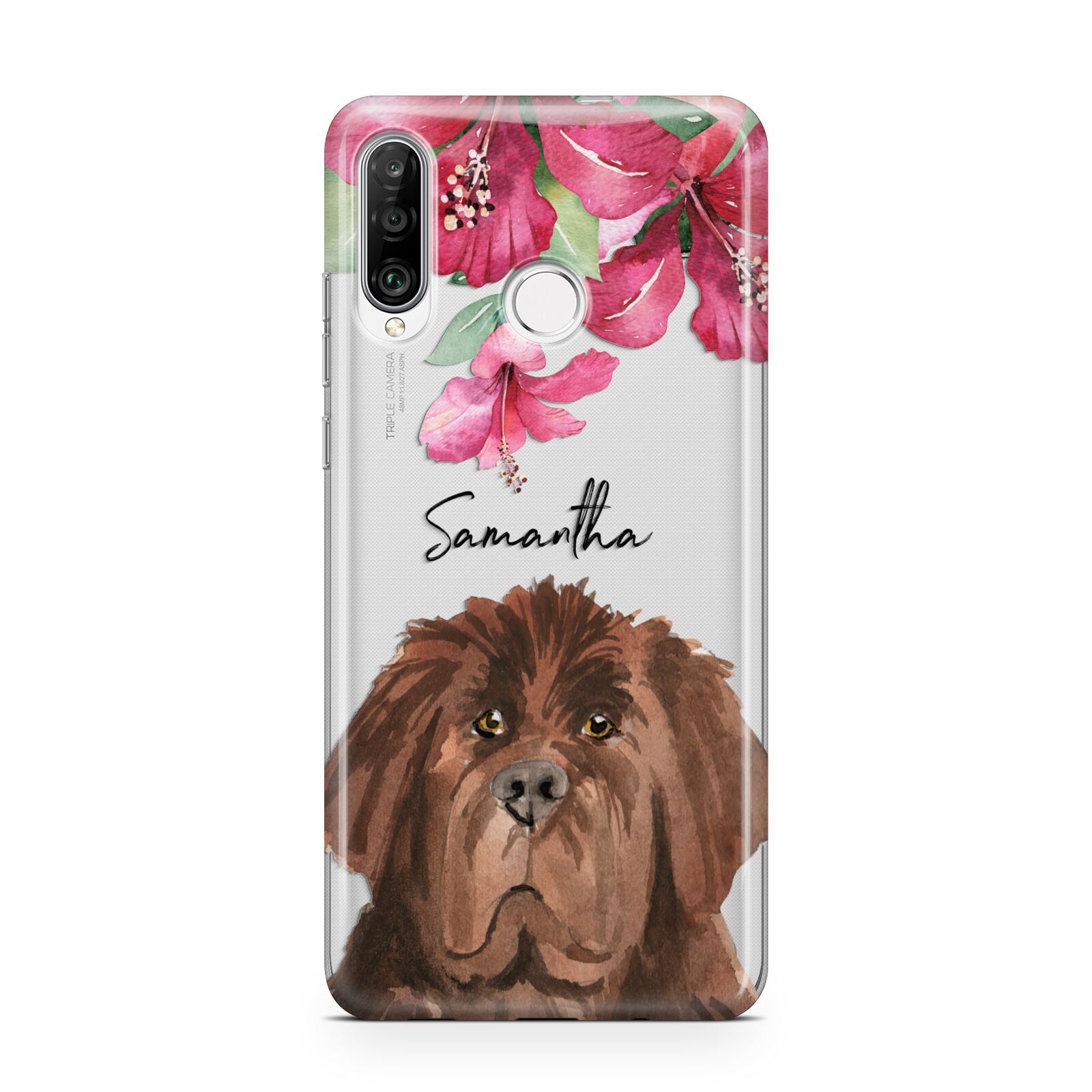 Personalised Newfoundland Huawei P30 Lite Phone Case