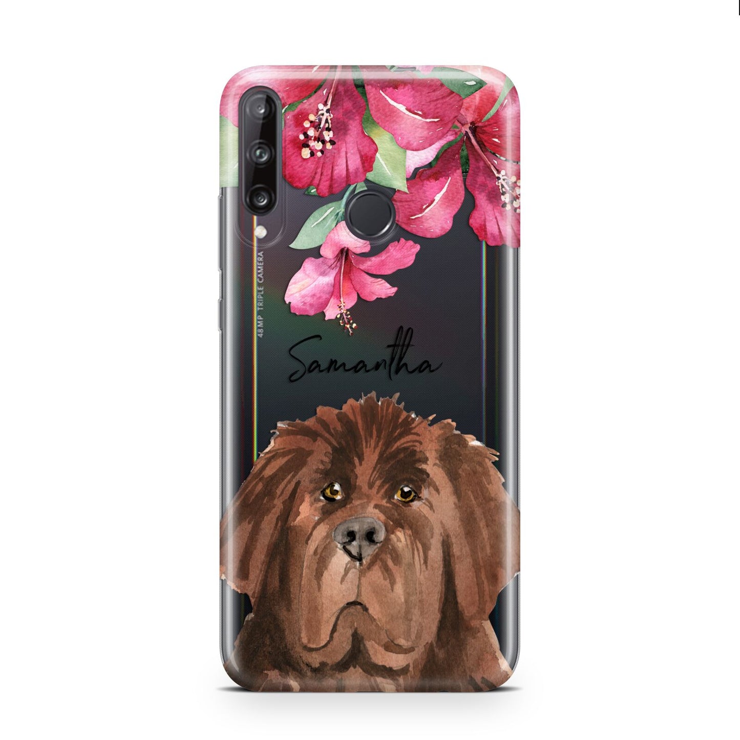 Personalised Newfoundland Huawei P40 Lite E Phone Case