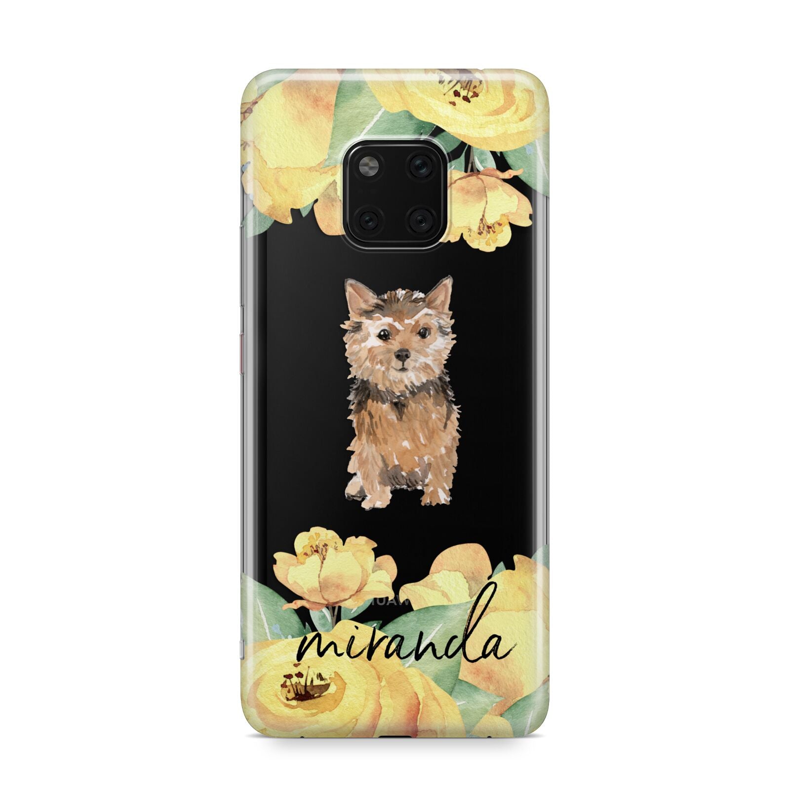 Personalised Norwich Terrier Huawei Mate 20 Pro Phone Case