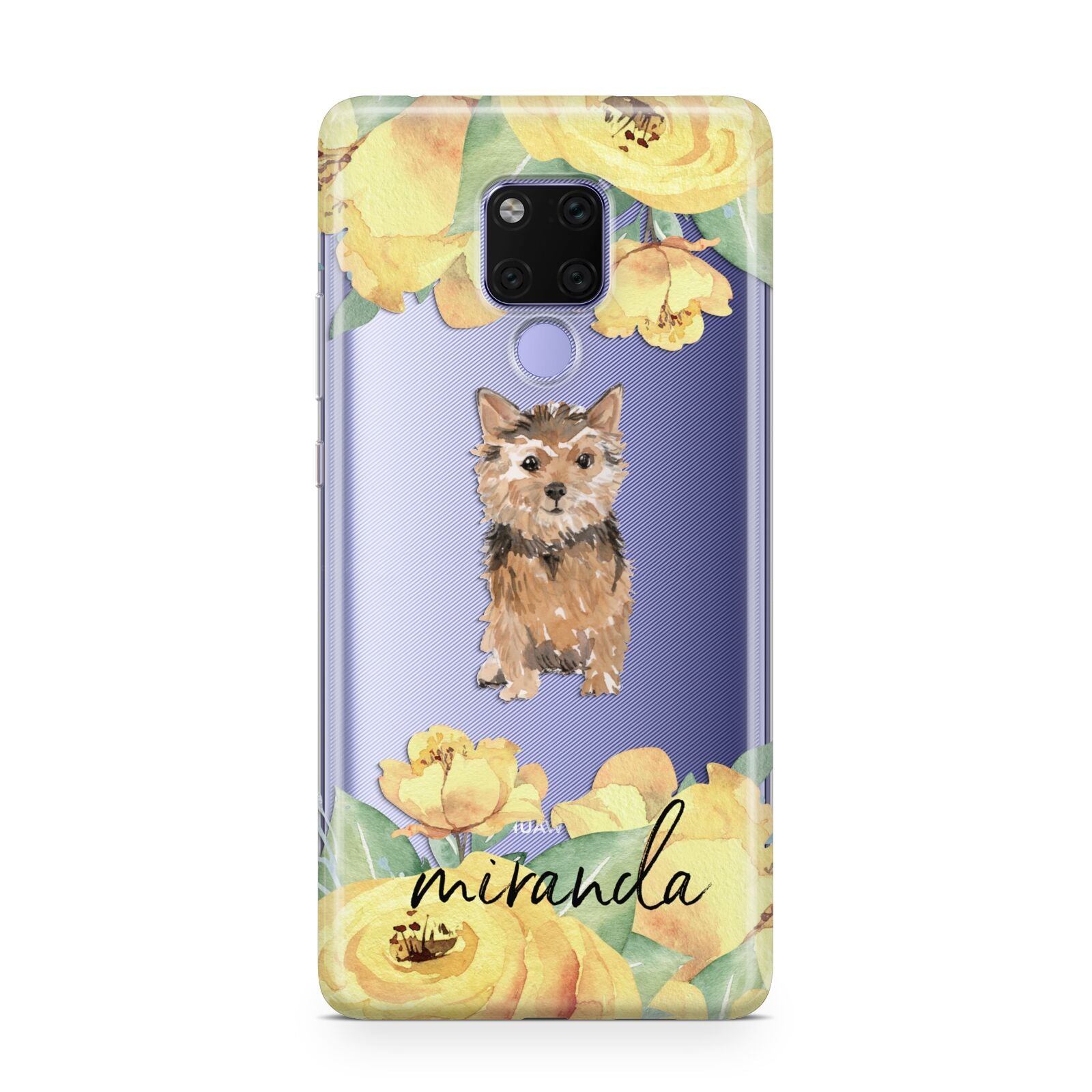 Personalised Norwich Terrier Huawei Mate 20X Phone Case