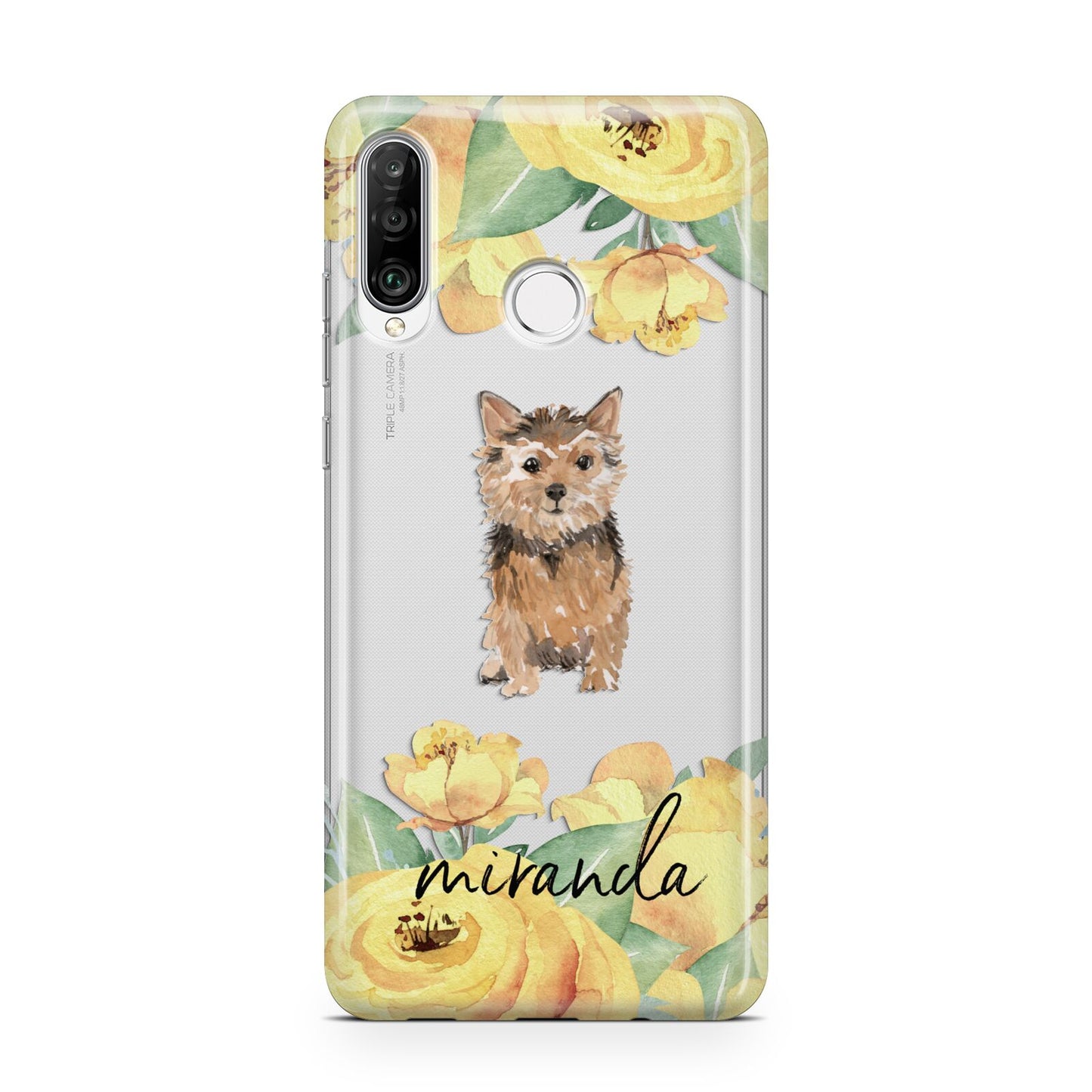 Personalised Norwich Terrier Huawei P30 Lite Phone Case