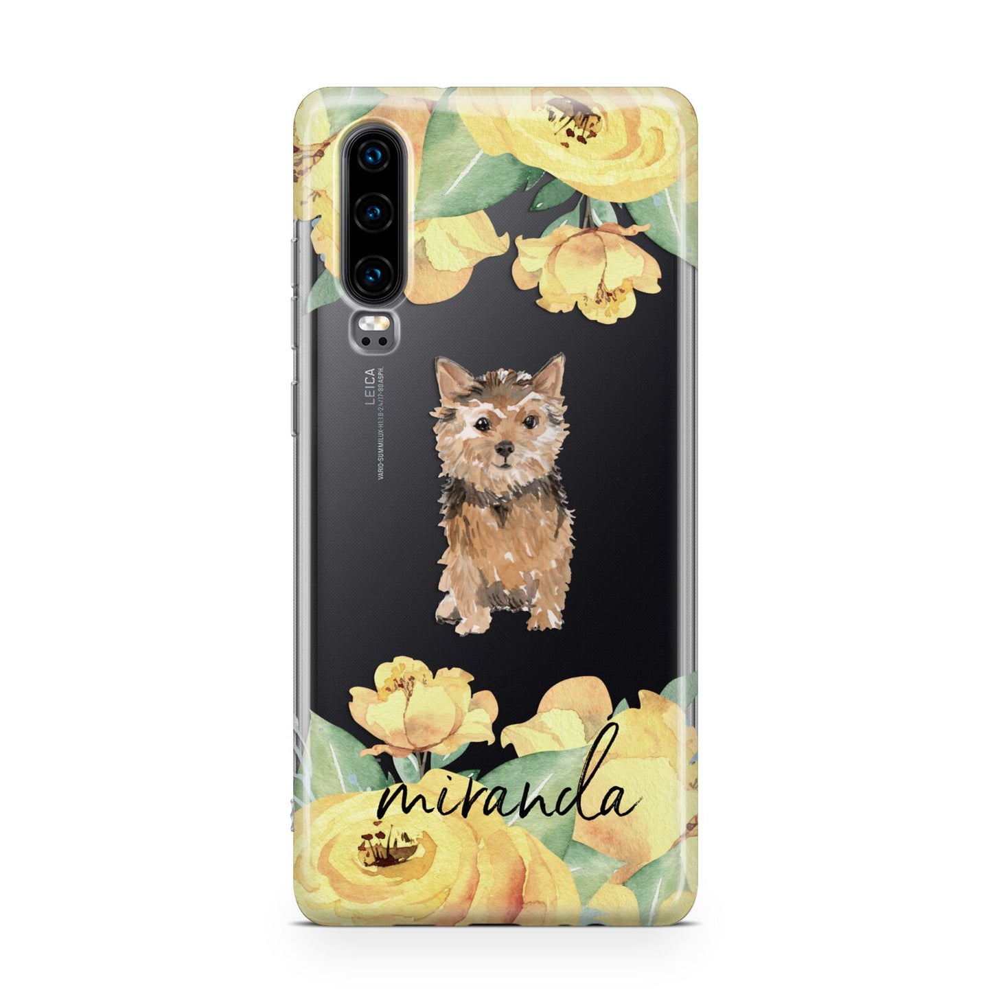 Personalised Norwich Terrier Huawei P30 Phone Case