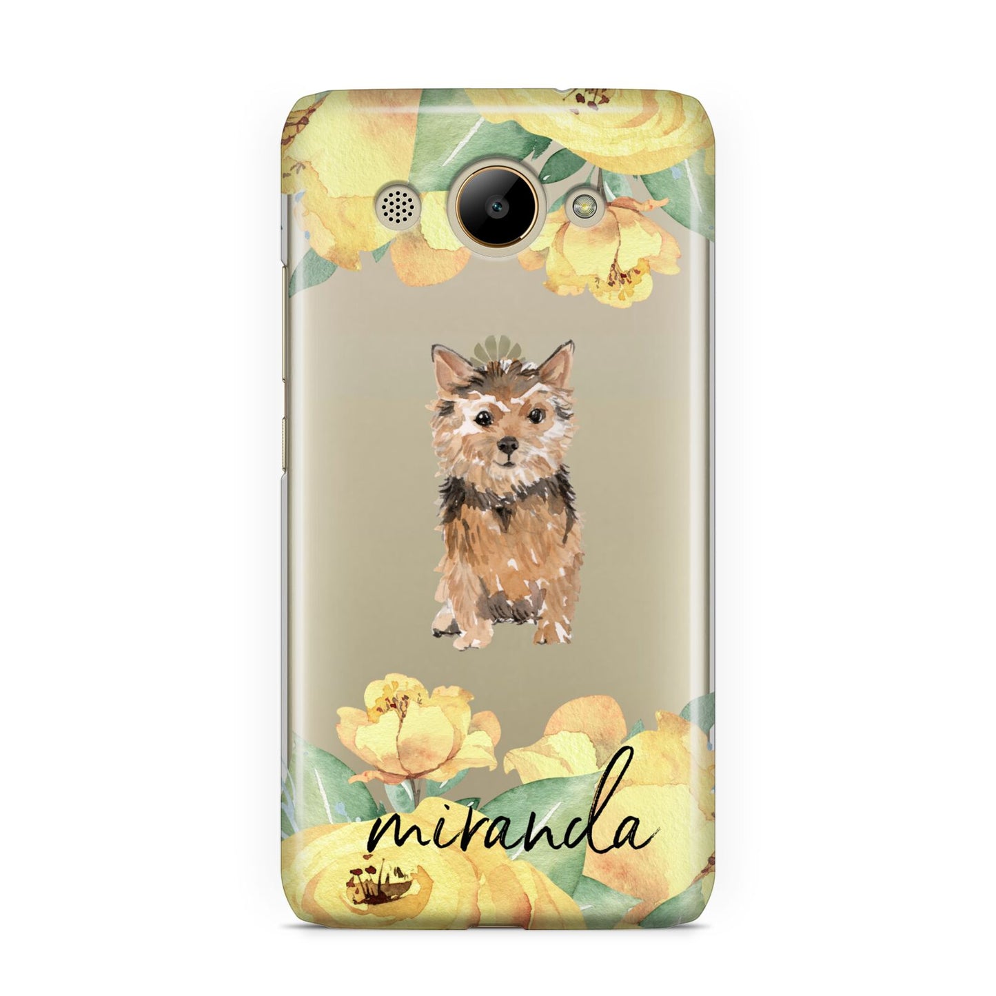 Personalised Norwich Terrier Huawei Y3 2017