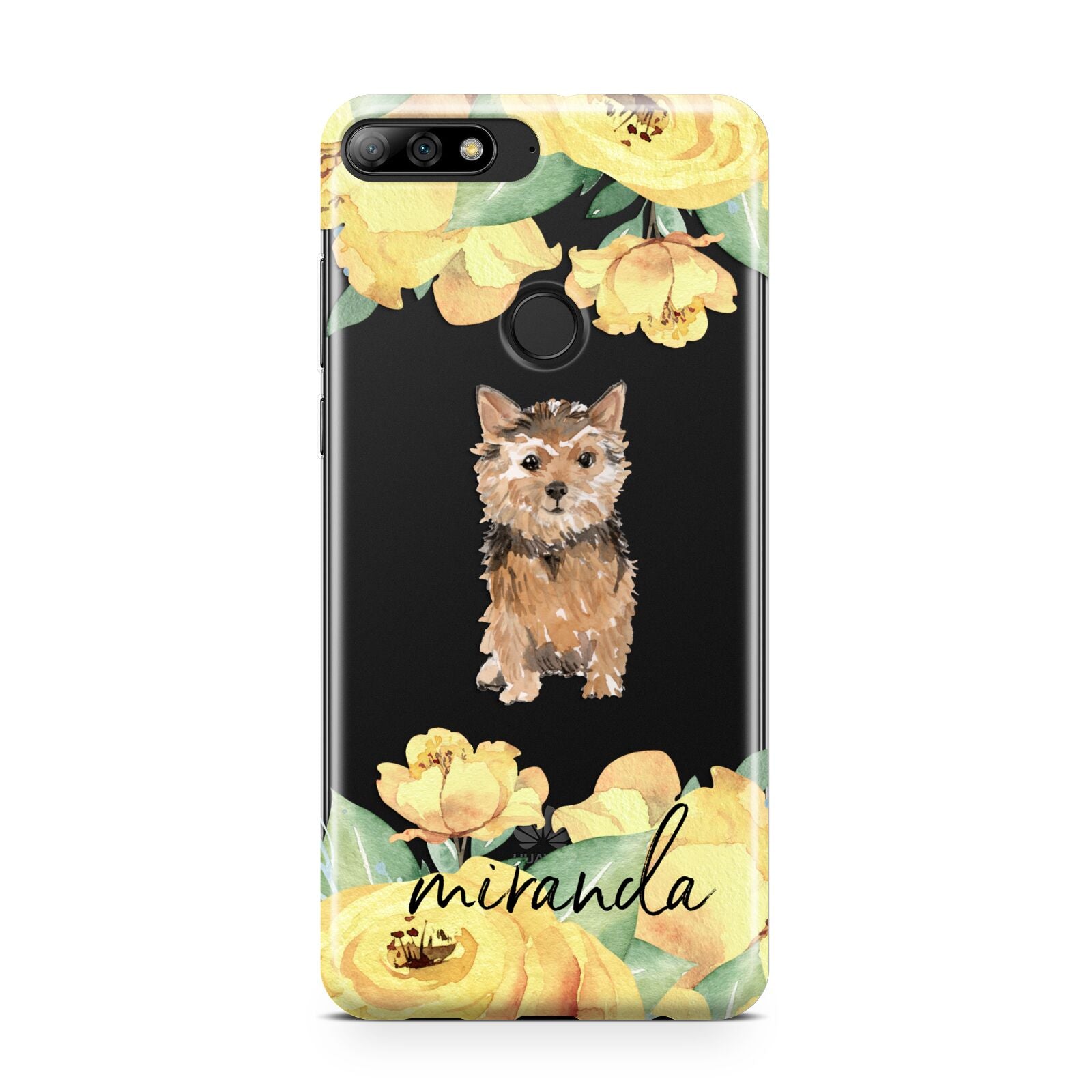 Personalised Norwich Terrier Huawei Y7 2018