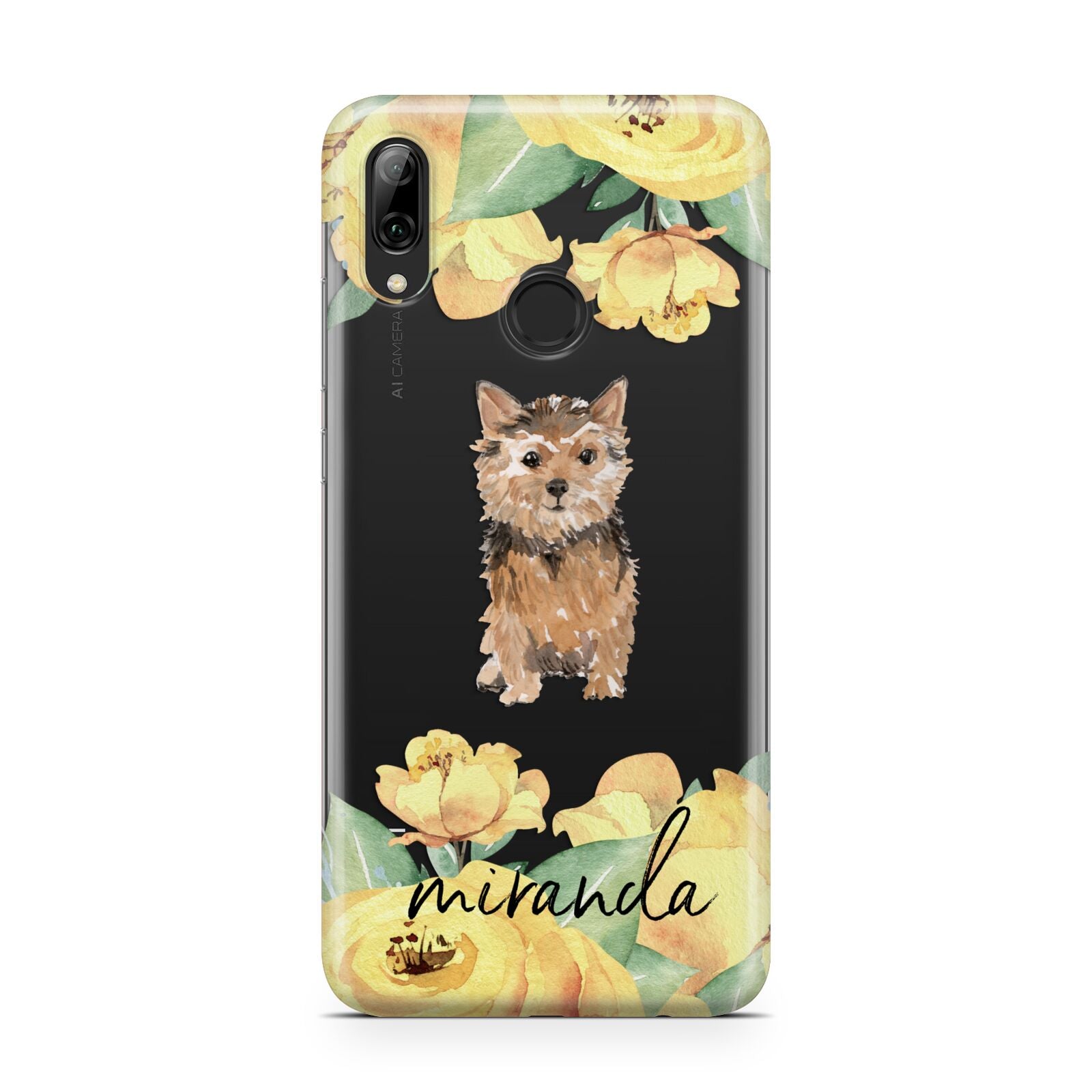 Personalised Norwich Terrier Huawei Y7 2019