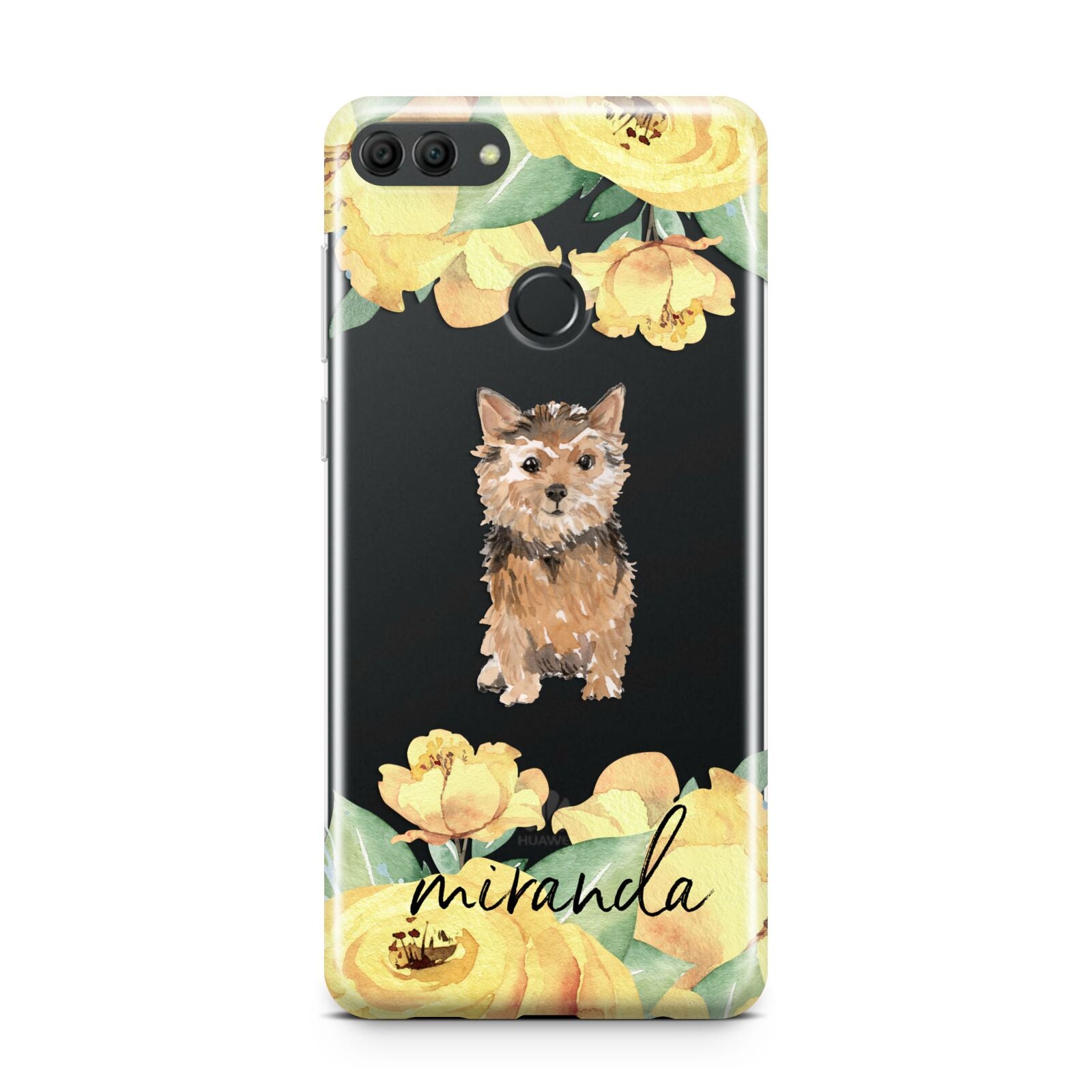 Personalised Norwich Terrier Huawei Y9 2018